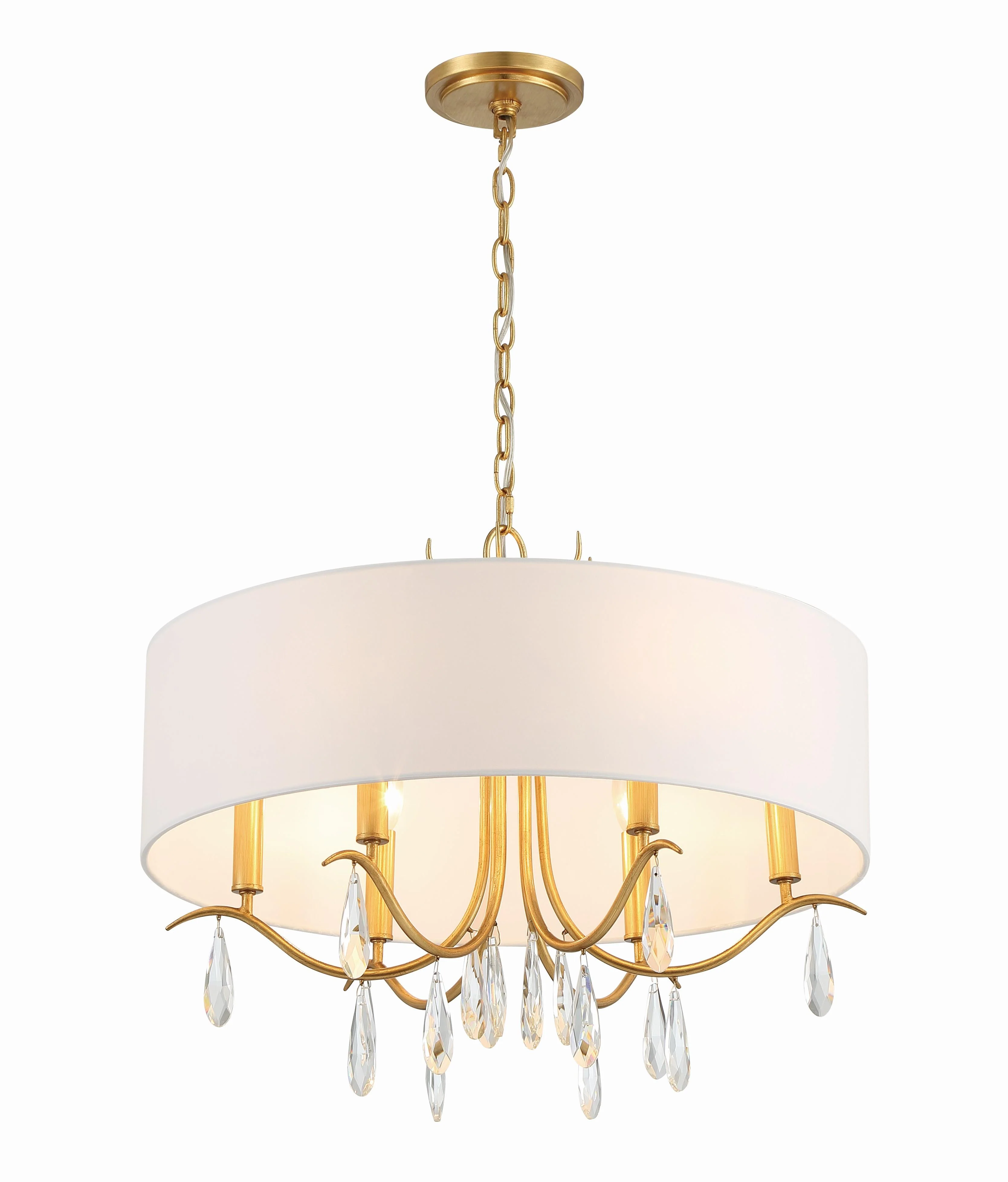 Crystorama Rollins 24'' Antique Gold Chandelier - Image 5
