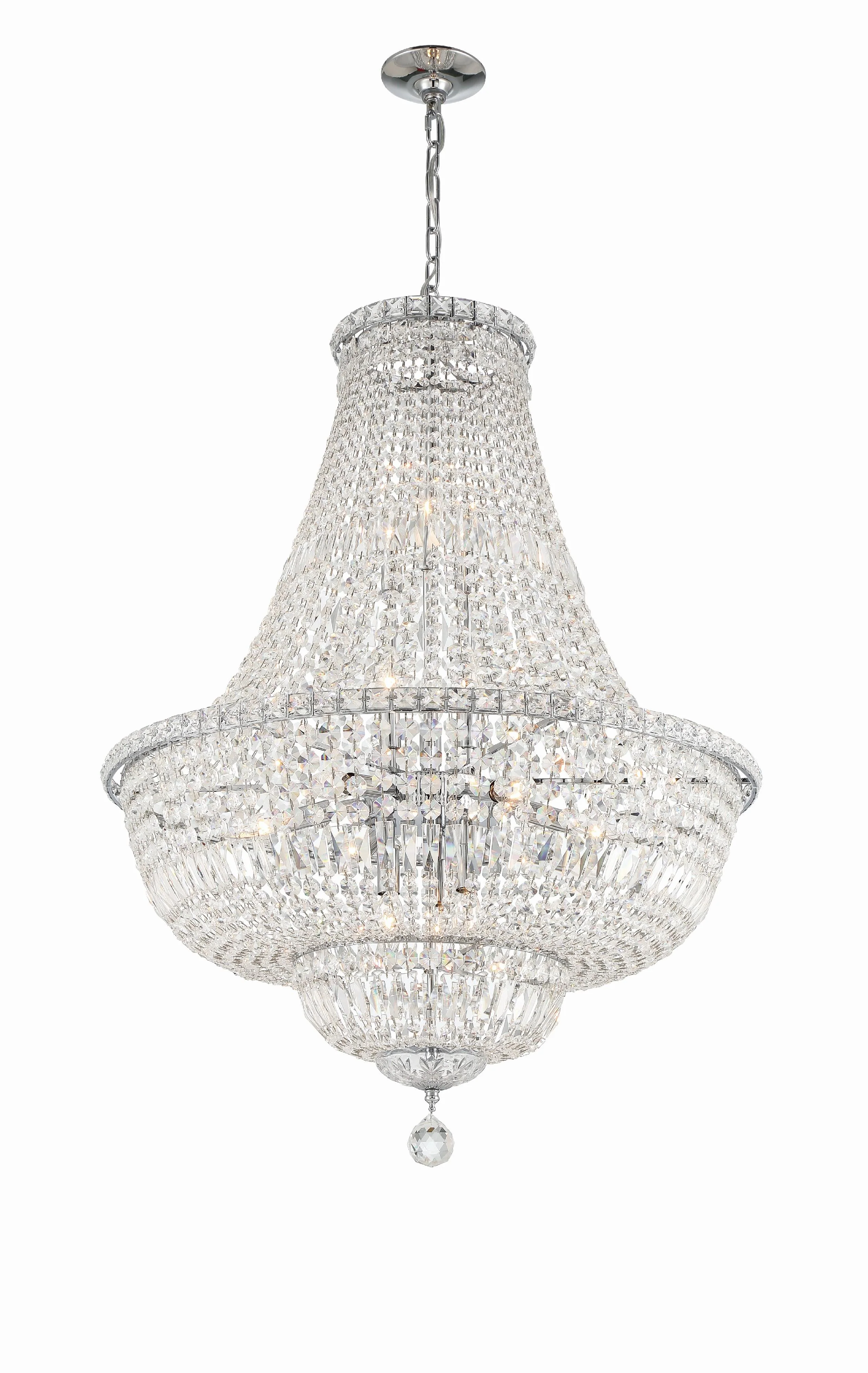 Crystorama Roslyn 28'' Polished Chrome Chandelier - Image 2