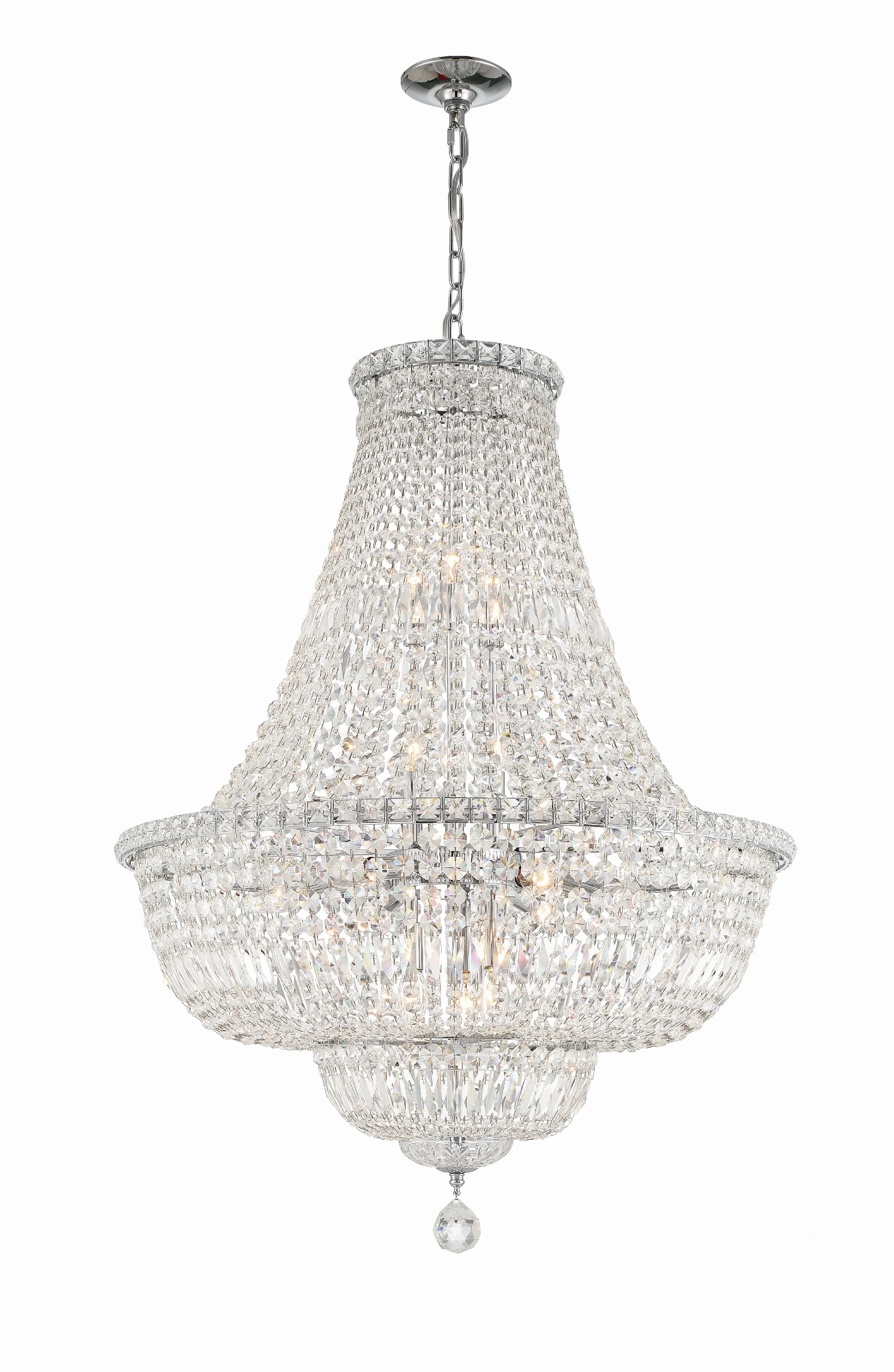 Crystorama Roslyn 28'' Polished Chrome Chandelier - Image 3