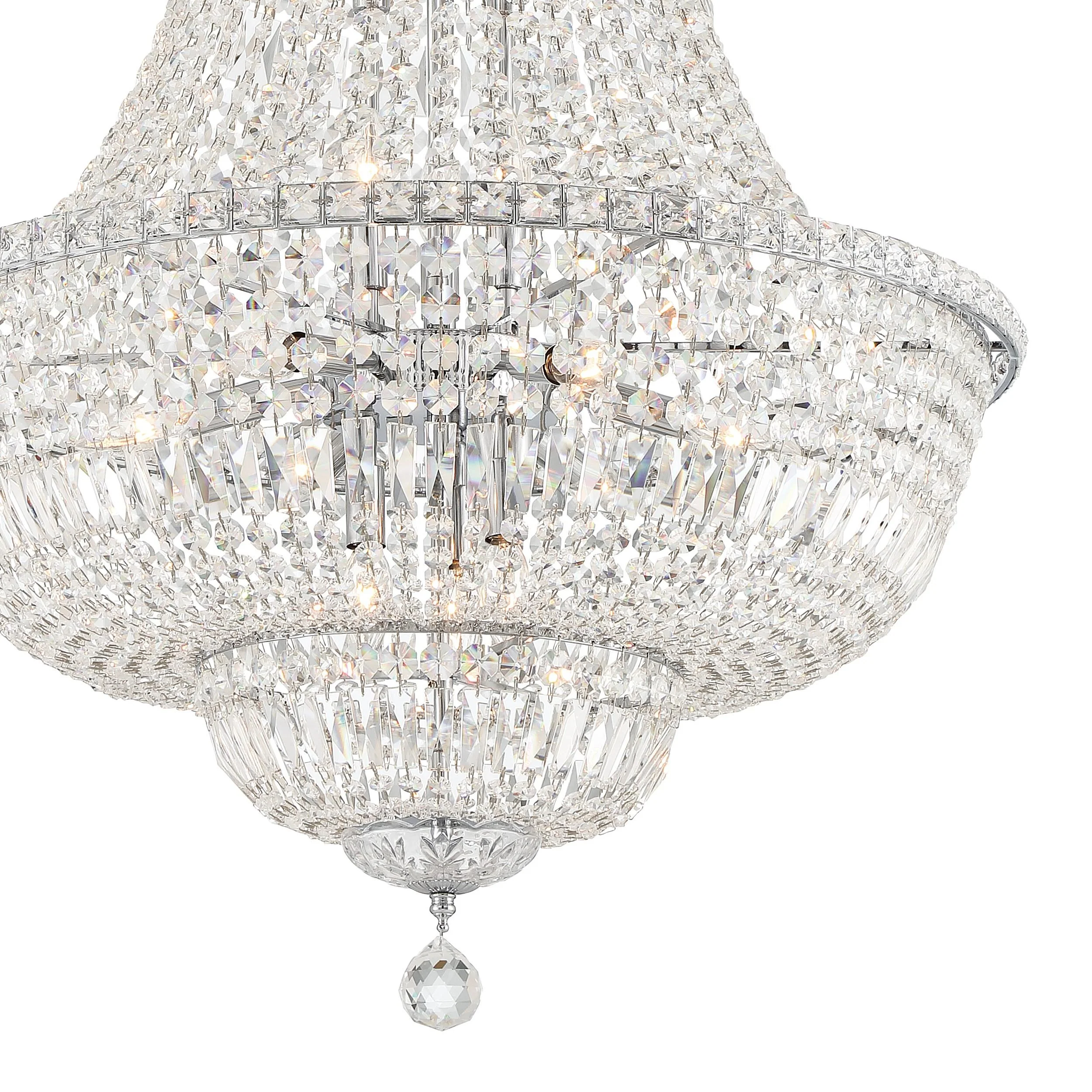 Crystorama Roslyn 28'' Polished Chrome Chandelier - Image 5