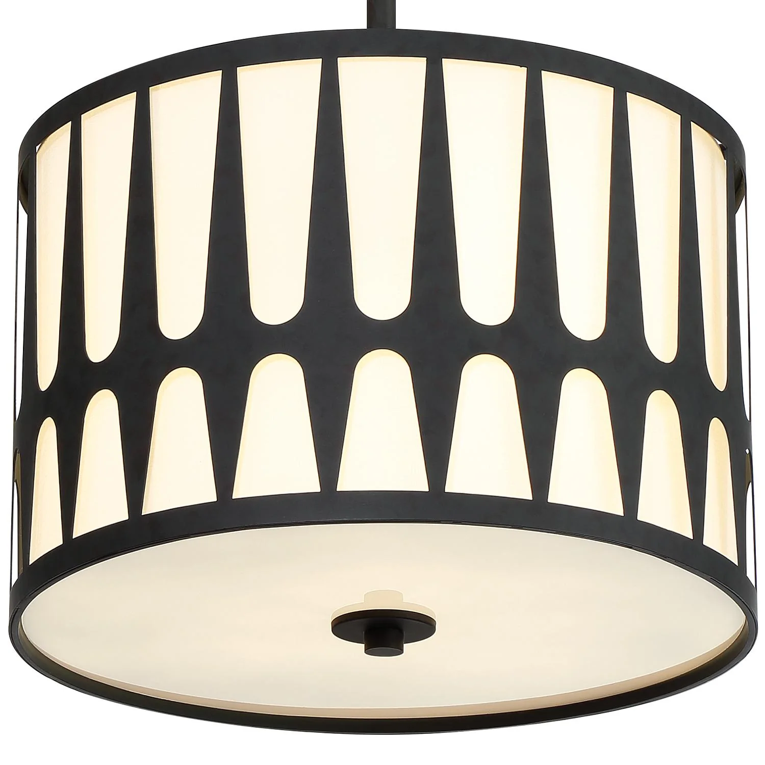 Crystorama Royston 15'' Black Pendant - Image 5