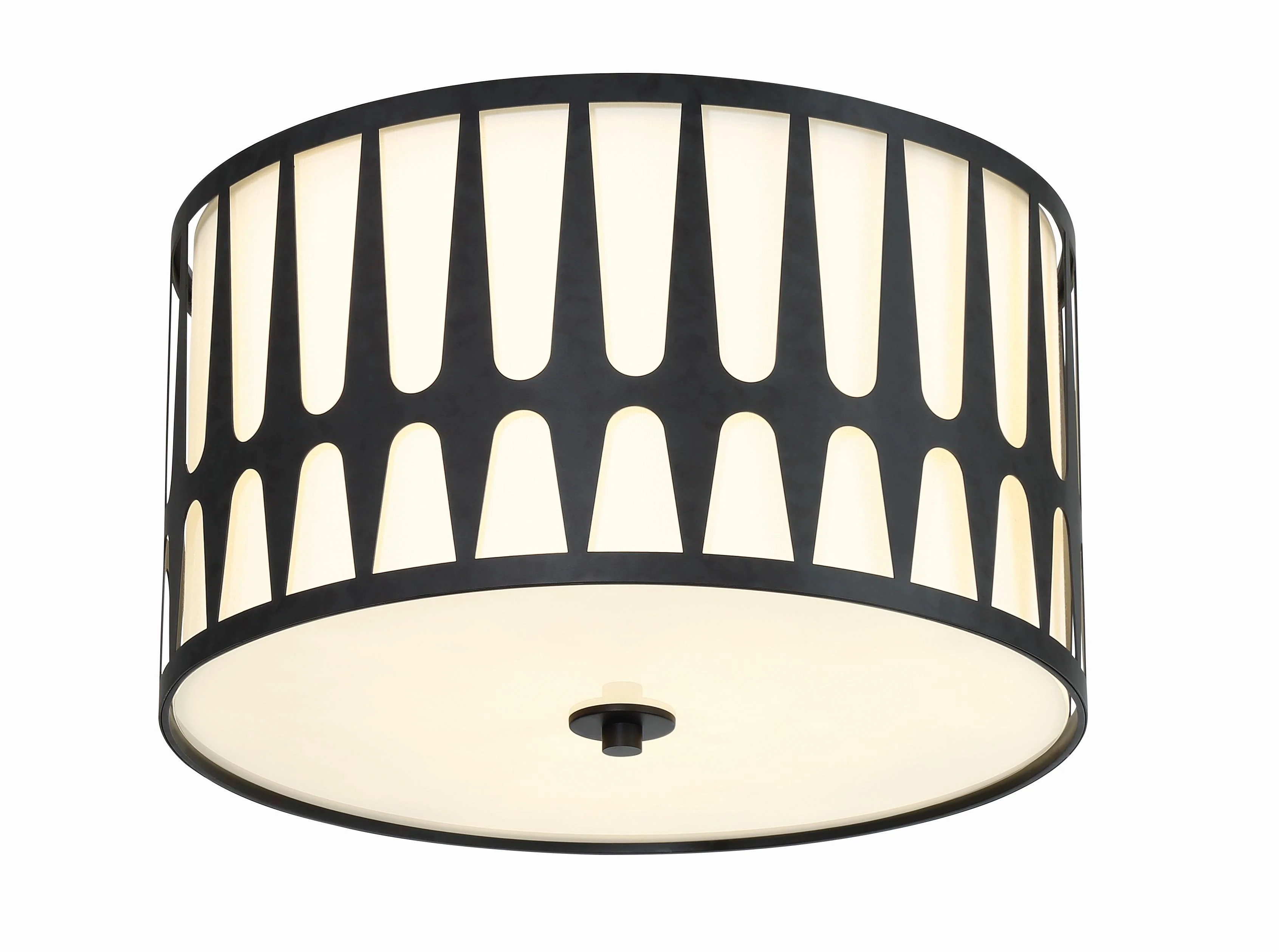 Crystorama Royston 18'' Black Flush Mount - Image 2
