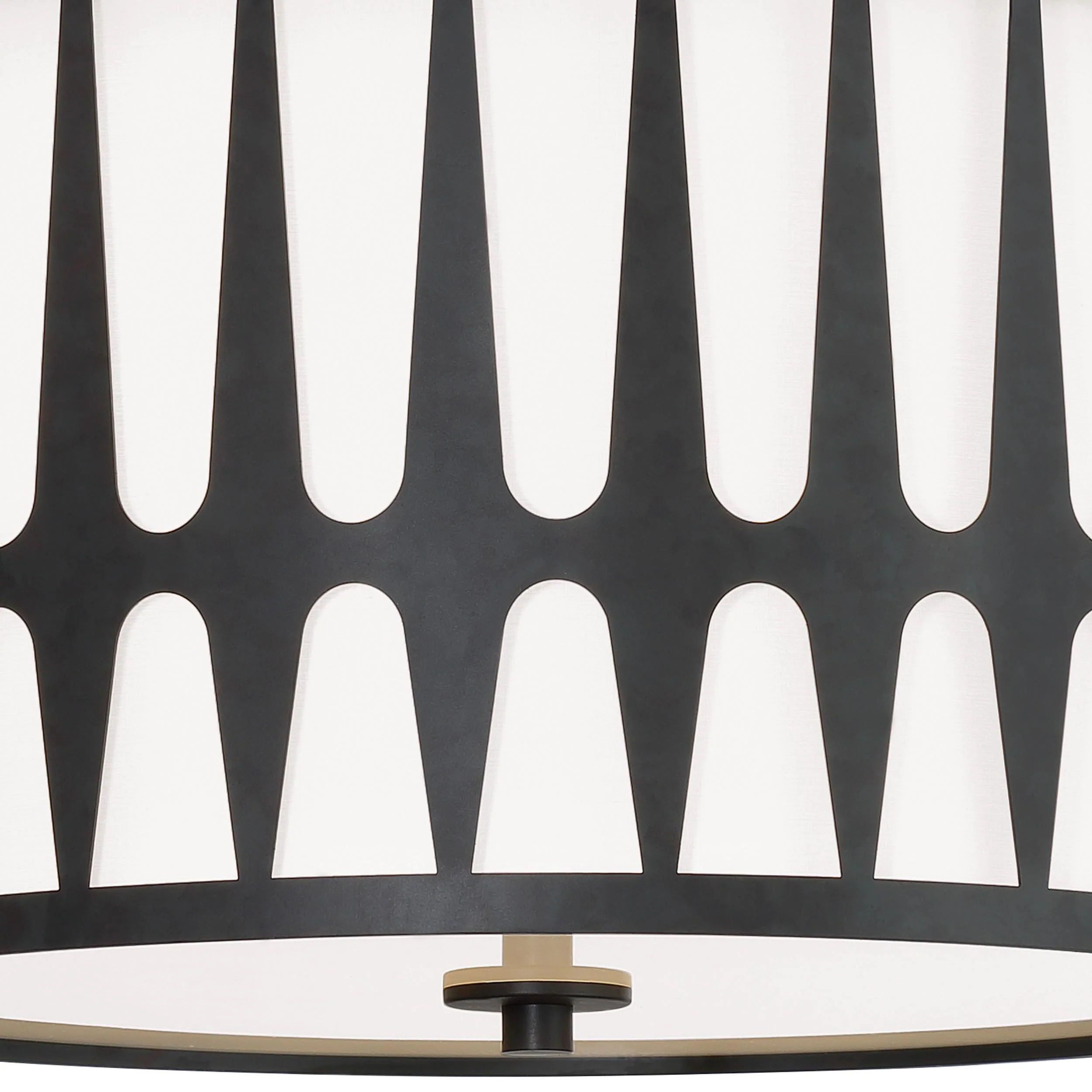 Crystorama Royston 18'' Black Flush Mount - Image 4