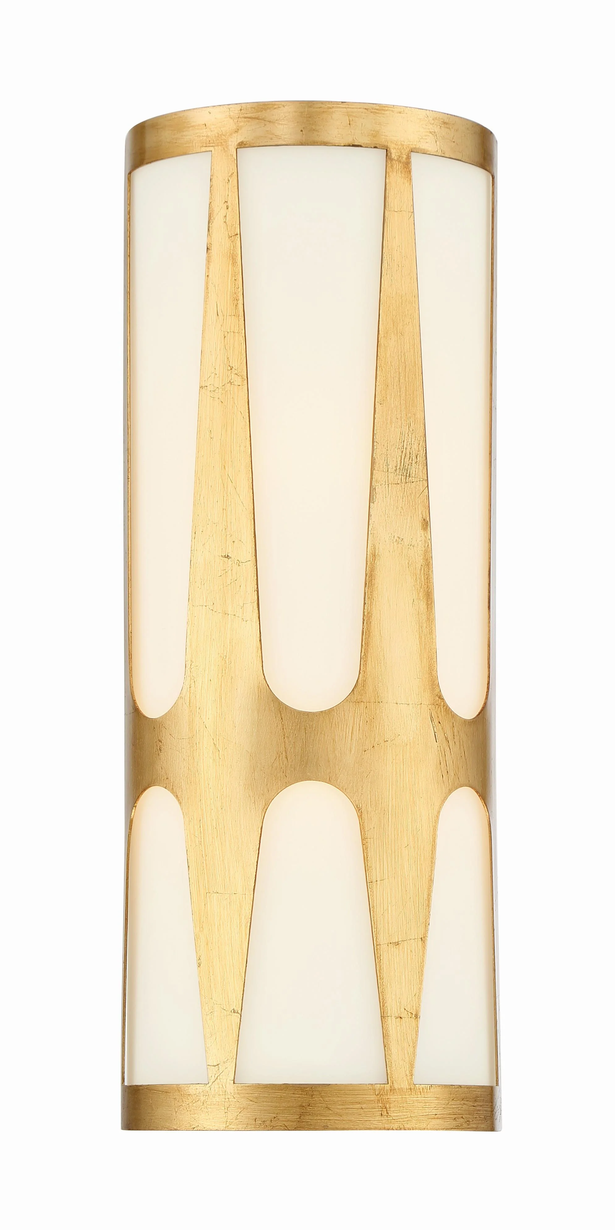 Crystorama Royston 6.75'' Integrated Led Antique Gold Sconce