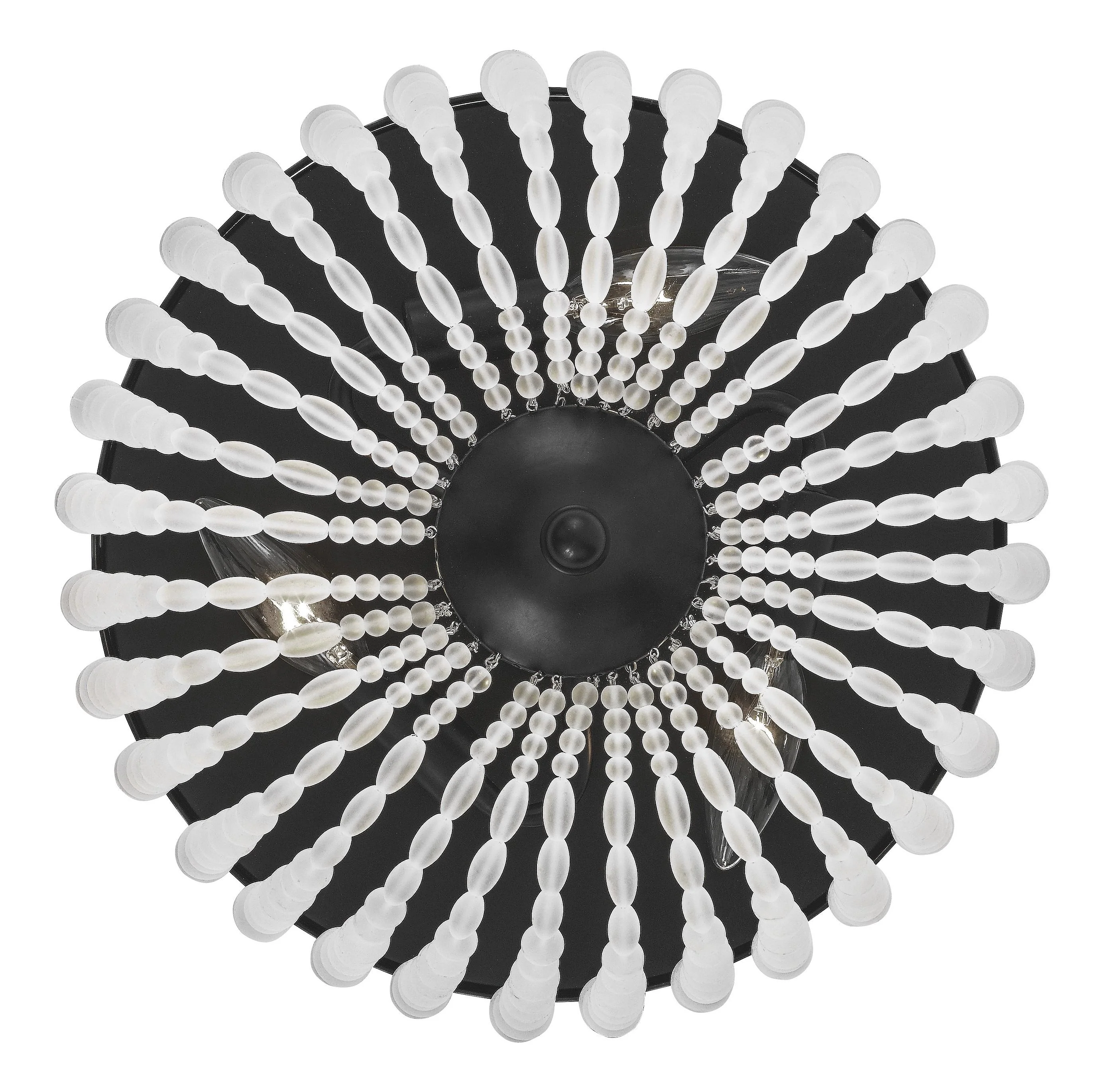 Crystorama Rylee 12.5'' Matte Black Flush Mount - Image 2