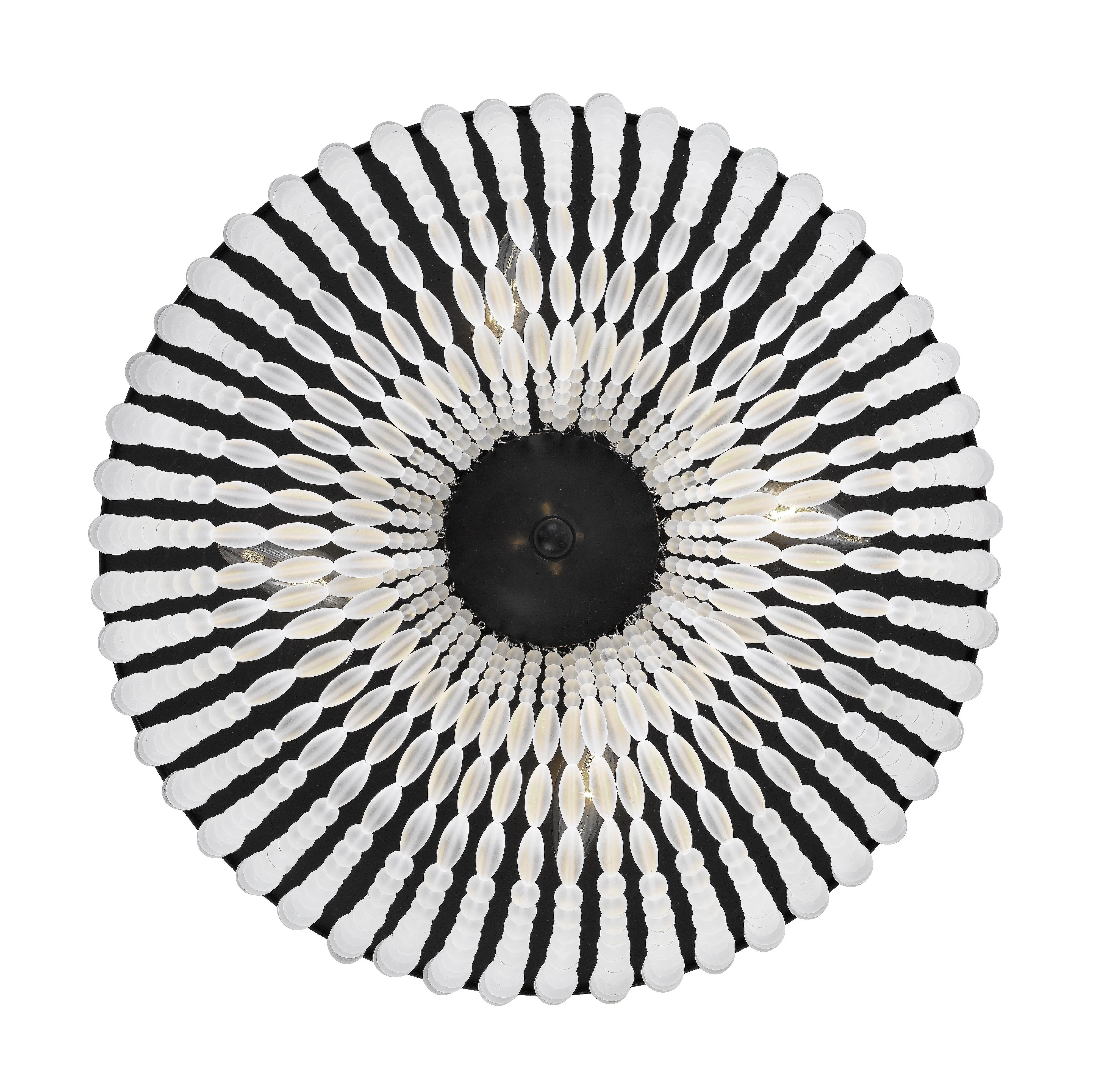 Crystorama Rylee 18.5'' Matte Black Flush Mount - Image 2