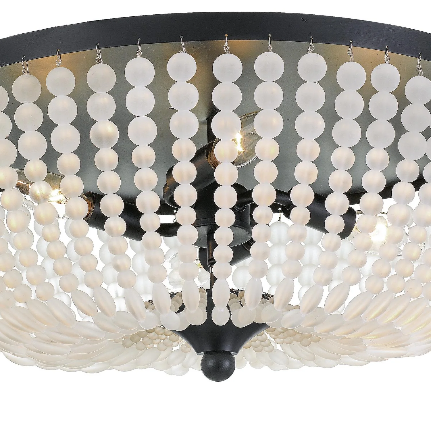 Crystorama Rylee 18.5'' Matte Black Flush Mount - Image 5
