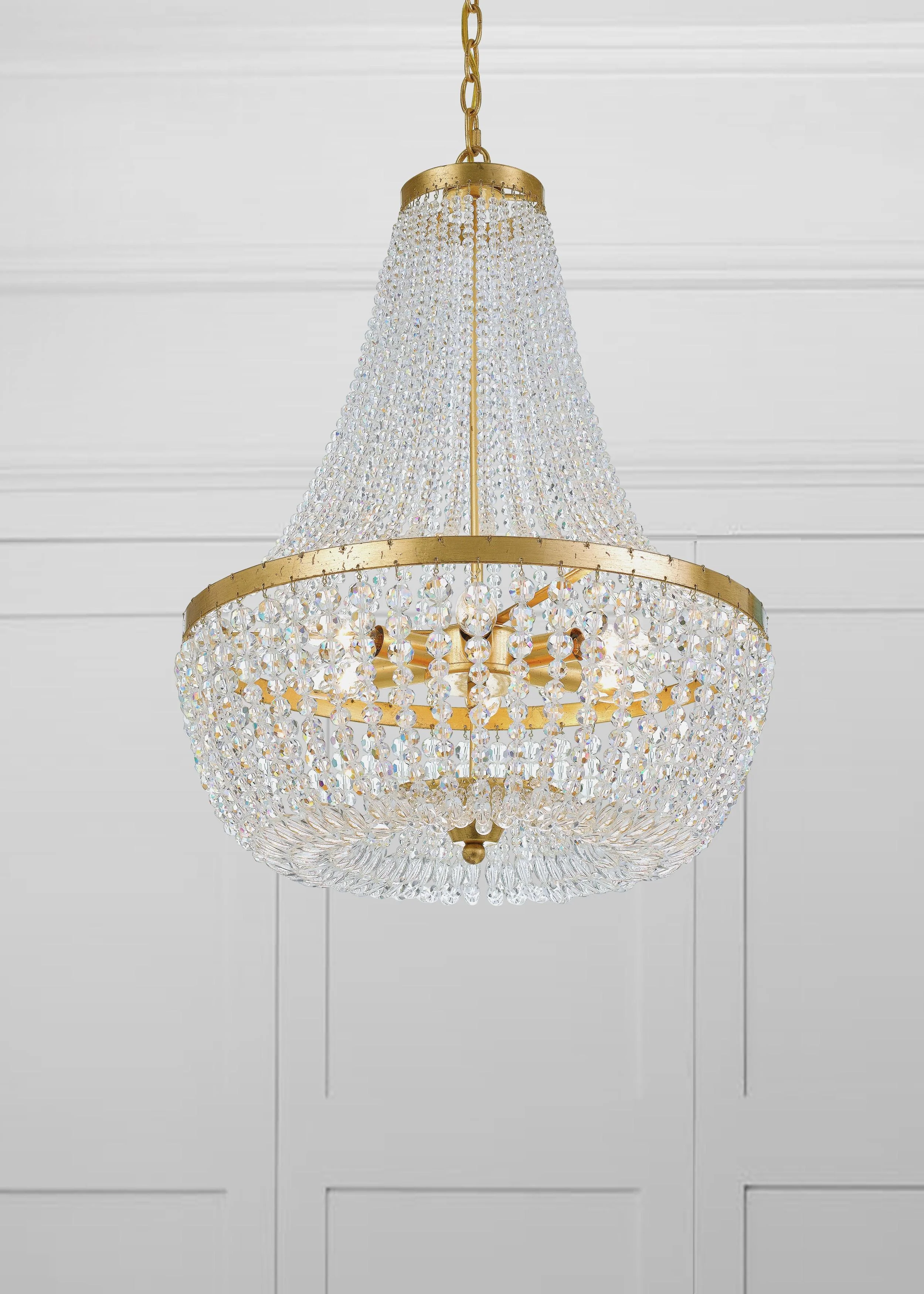 Crystorama Rylee 18.75'' Antique Gold Chandelier - Image 6