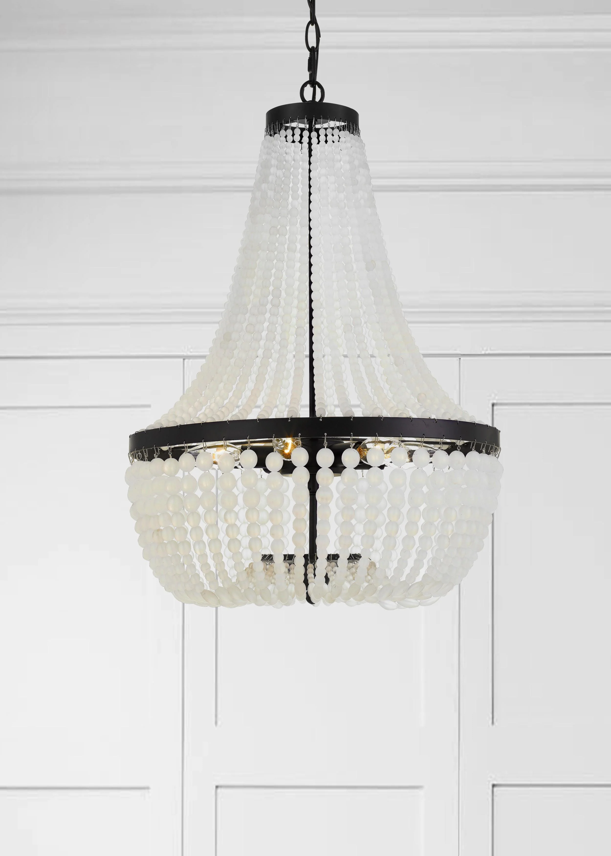 Crystorama Rylee 18.75'' Matte Black Chandelier - Image 3