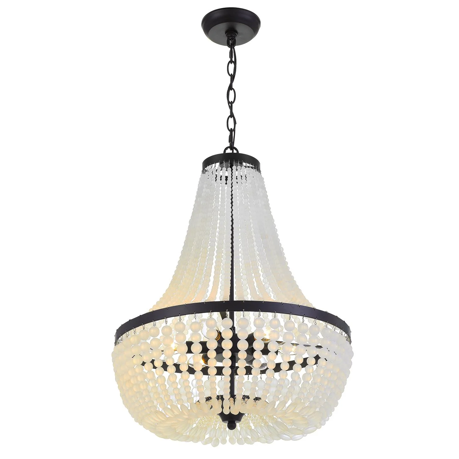 Crystorama Rylee 18.75'' Matte Black Chandelier - Image 4