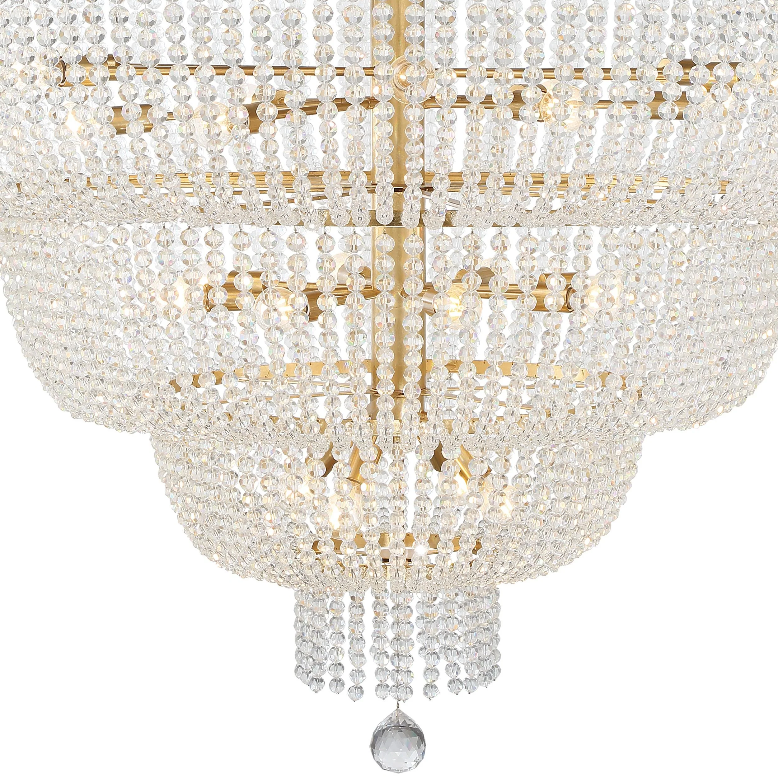 Crystorama Rylee 60'' Antique Gold Chandelier - Image 2