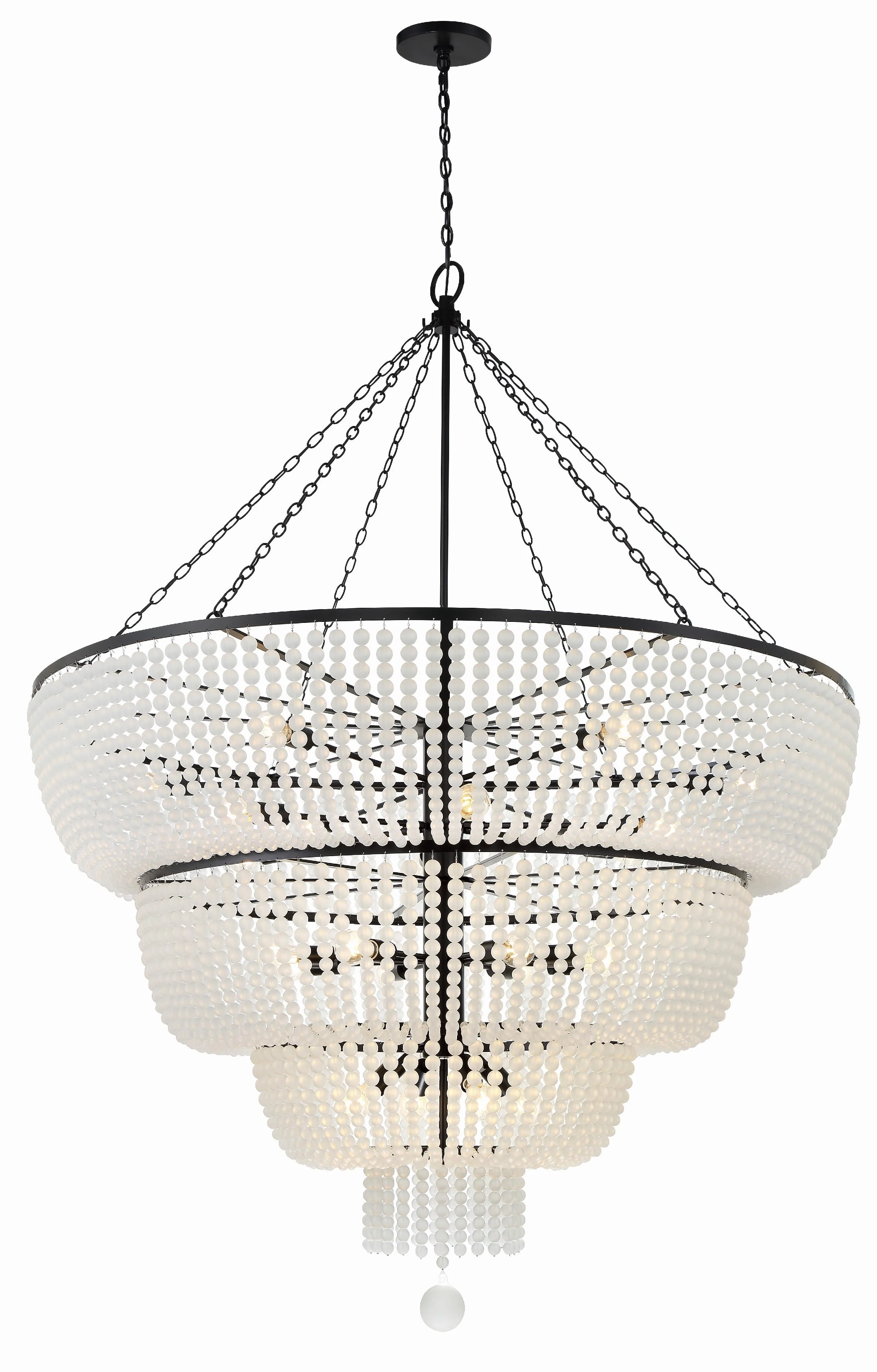 Crystorama Rylee 60'' Matte Black Chandelier - Image 3
