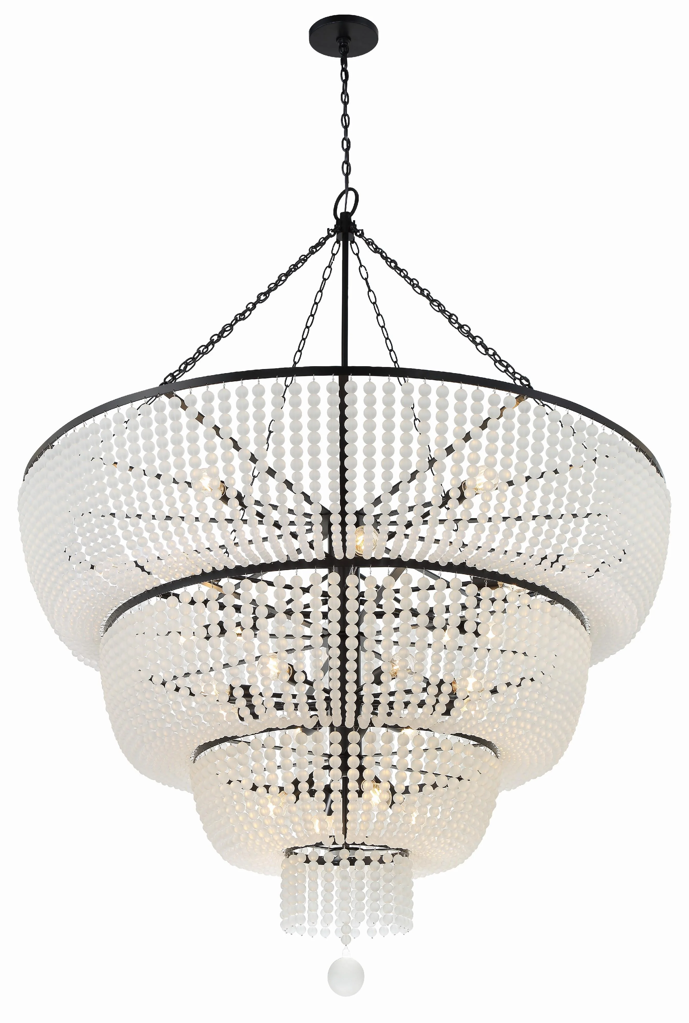 Crystorama Rylee 60'' Matte Black Chandelier - Image 4