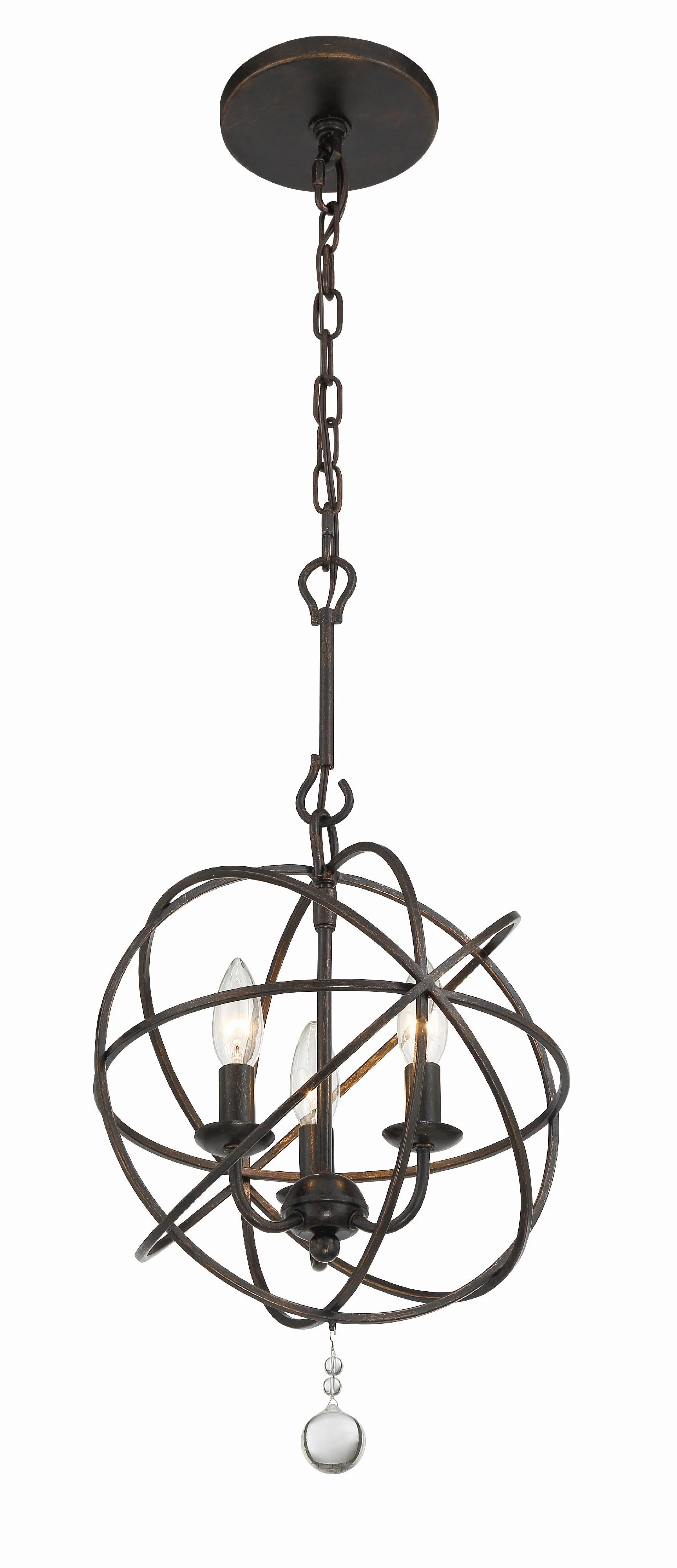 Crystorama Solaris 12.5'' English Bronze Chandelier - Image 5