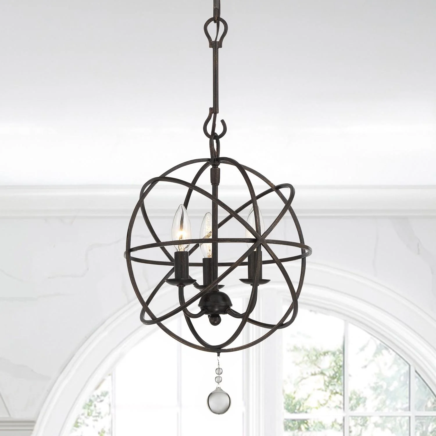 Crystorama Solaris 12.5'' English Bronze Chandelier - Image 7