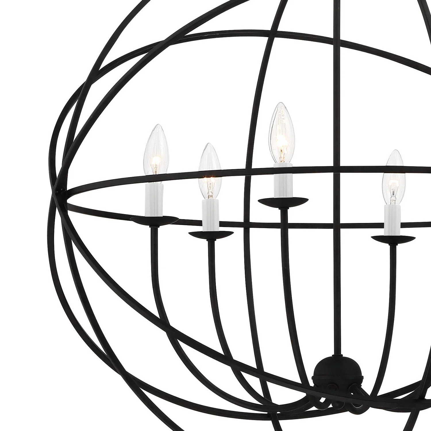 Crystorama Solaris 22.5'' Black Chandelier - Image 2
