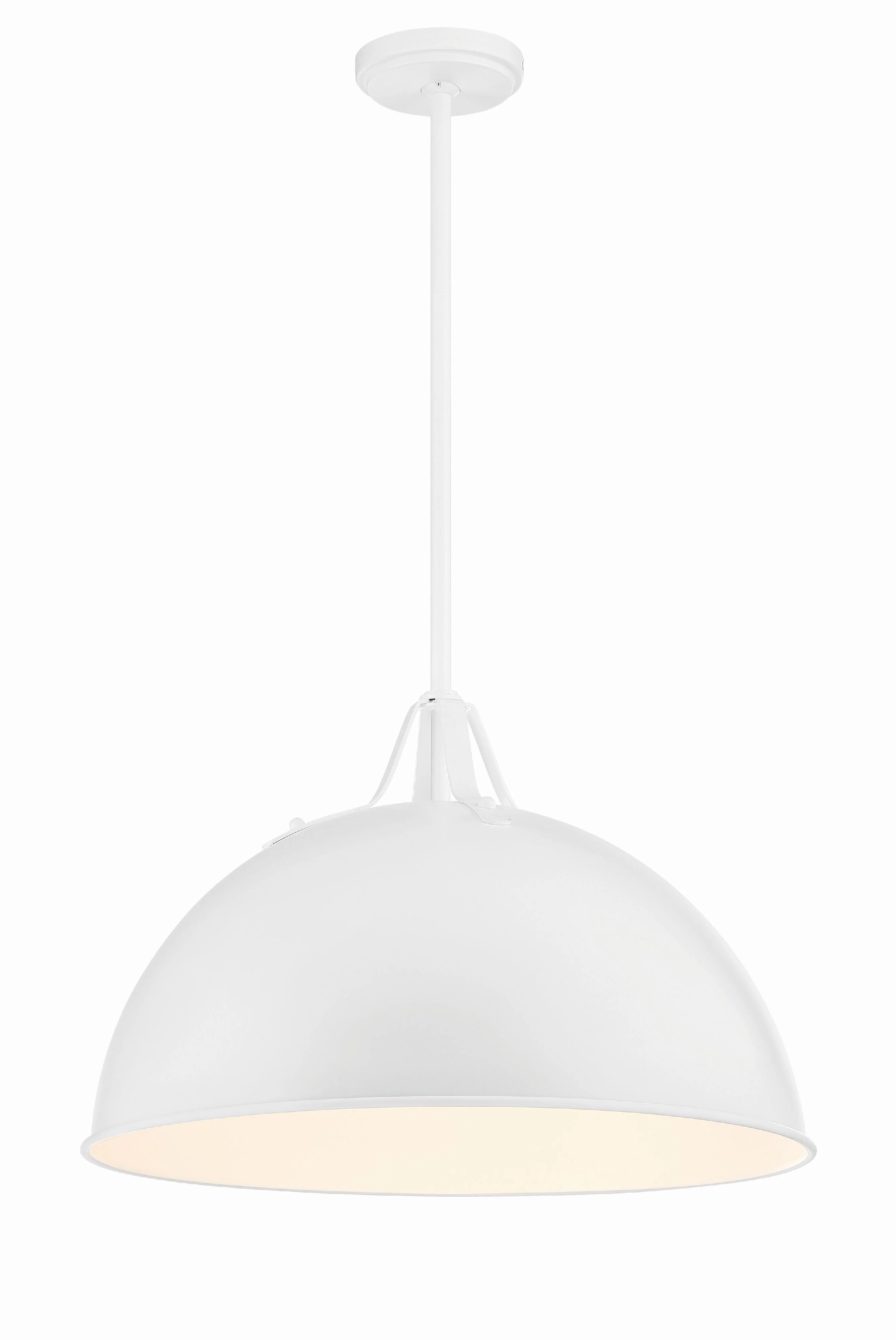 Crystorama Soto 20'' White Pendant