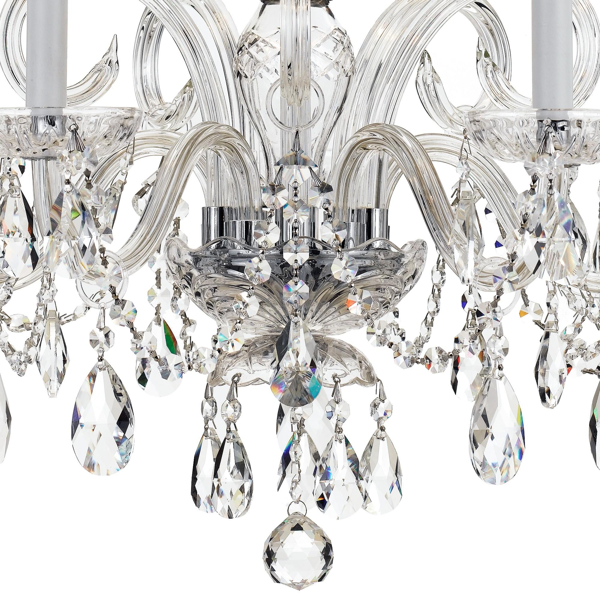 Crystorama Traditional Crystal 22'' Hand Cut Crystal Polished Chrome Chandelier - Image 4