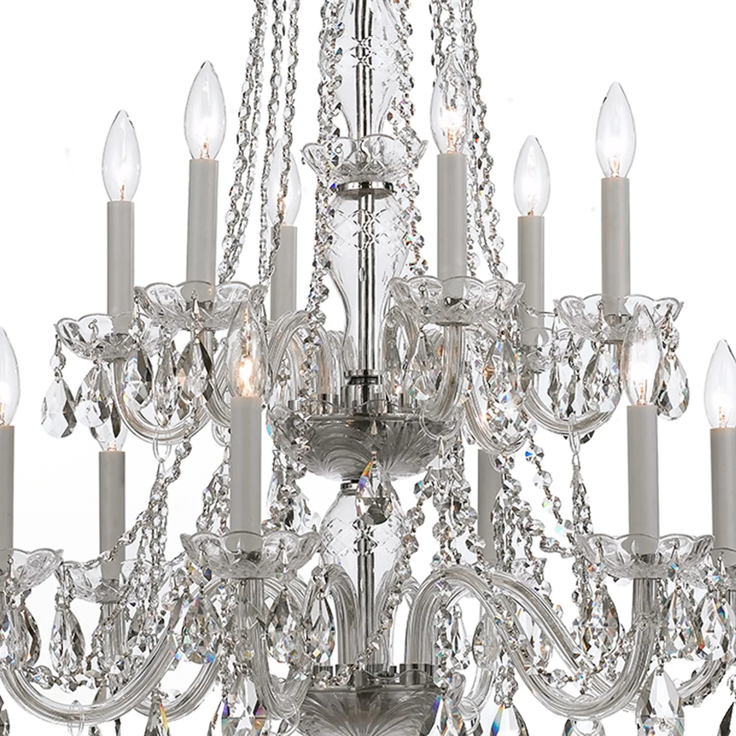 Crystorama Traditional Crystal 26.5'' Swarovski Strass Crystal Polished Chrome Chandelier - Image 5