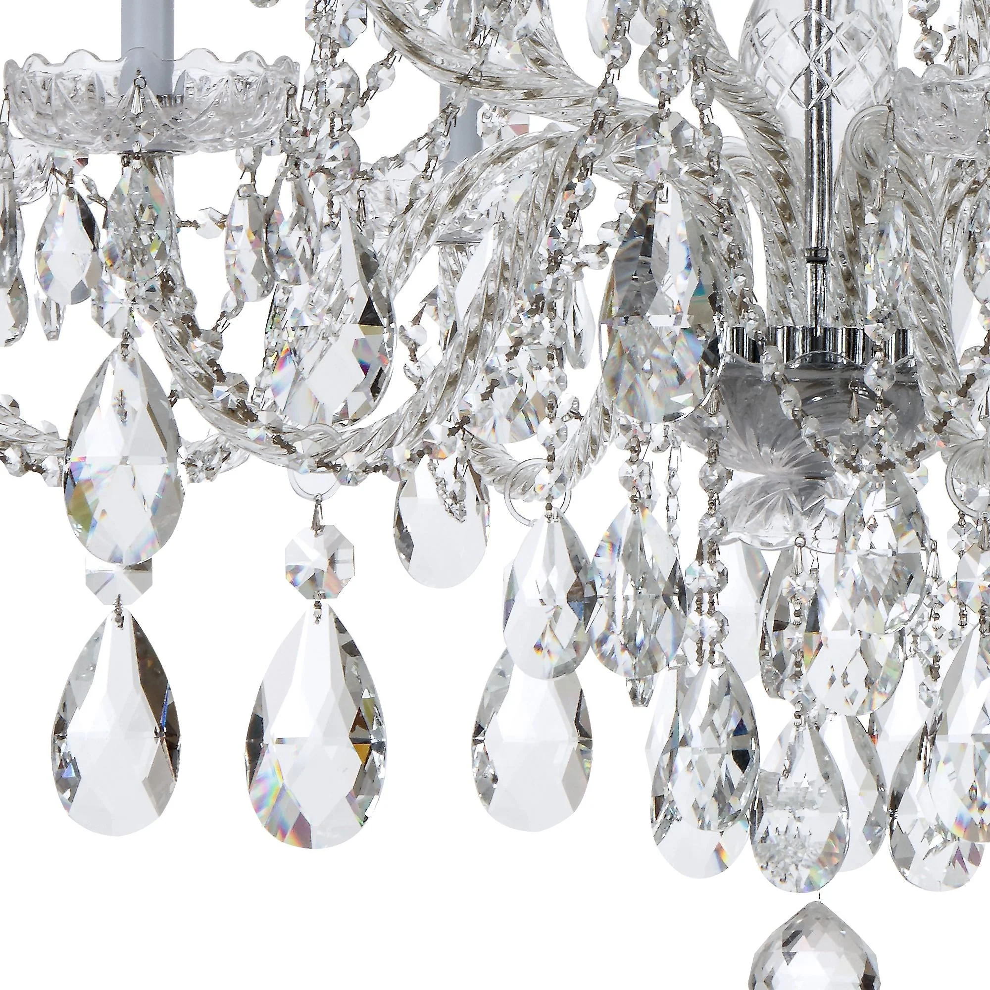 Crystorama Traditional Crystal 37.5'' Hand Cut Crystal Polished Chrome Chandelier - Image 2