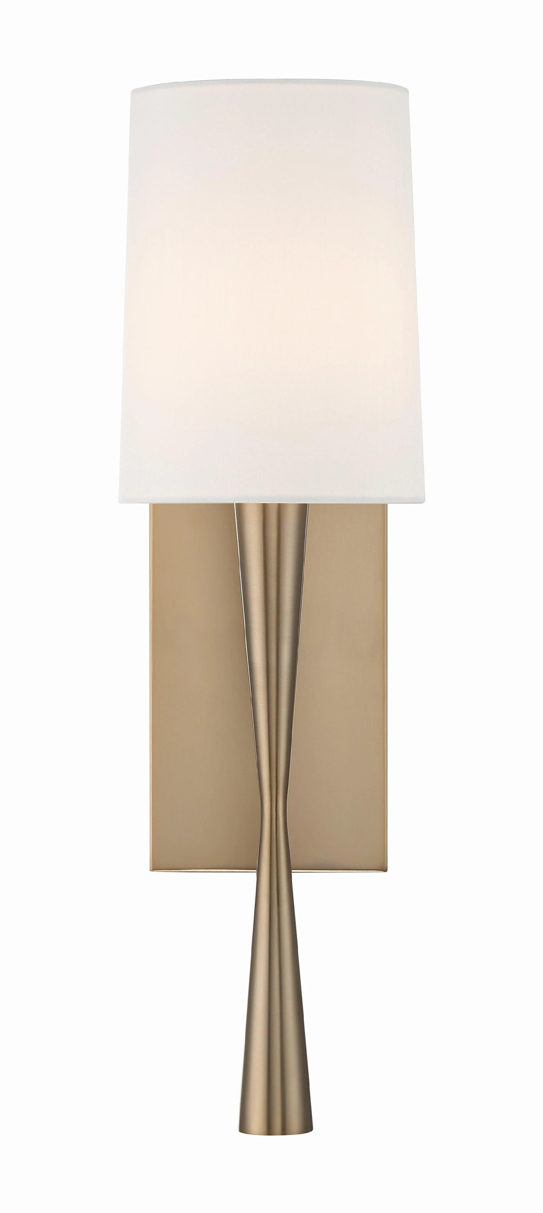 Crystorama Trenton 5.5'' Aged Brass Sconce