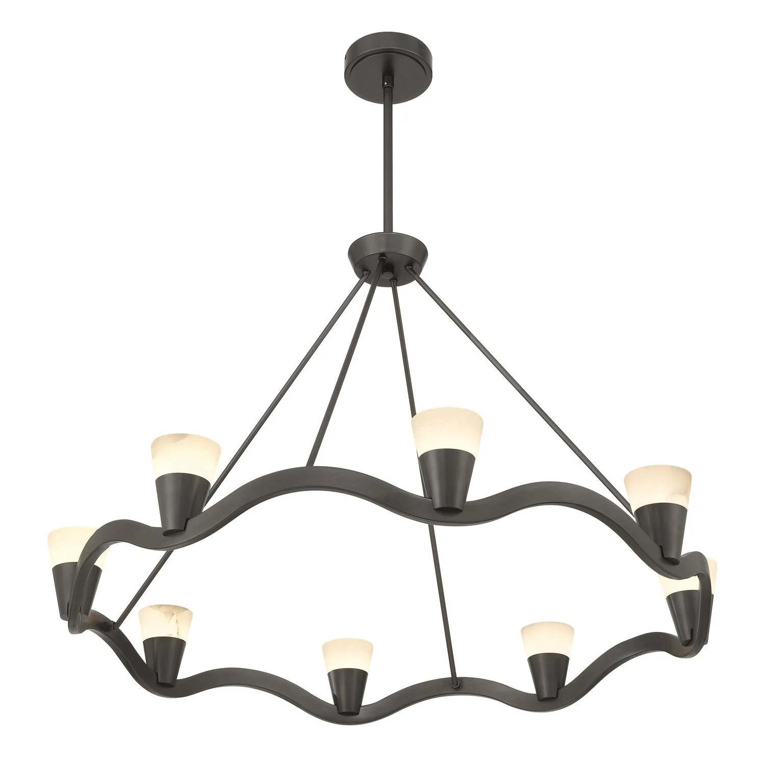 Crystorama Vance 39'' Integrated Led Bronze Noir Chandelier - Image 4