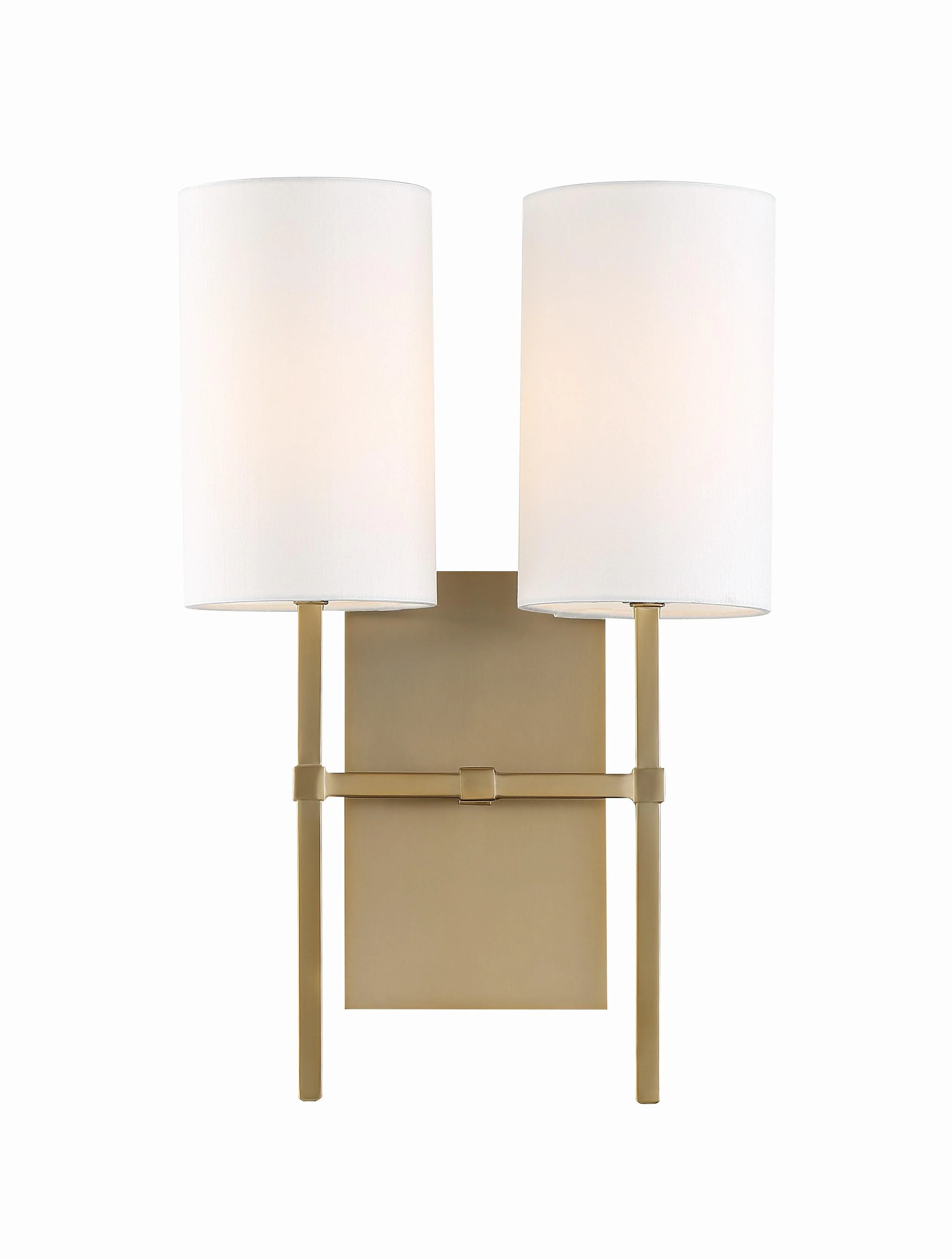 Crystorama Veronica 11'' Aged Brass Sconce