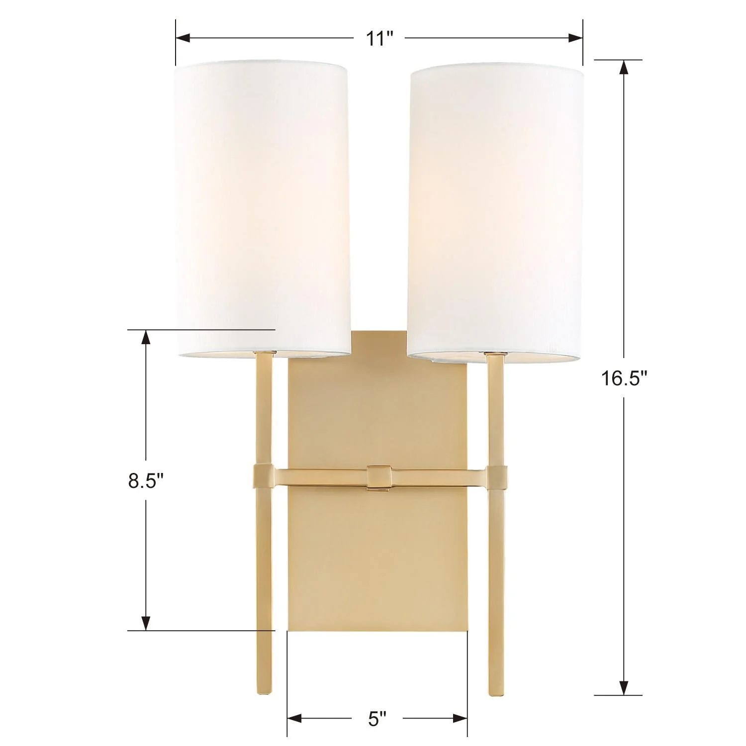 Crystorama Veronica 11'' Aged Brass Sconce - Image 7