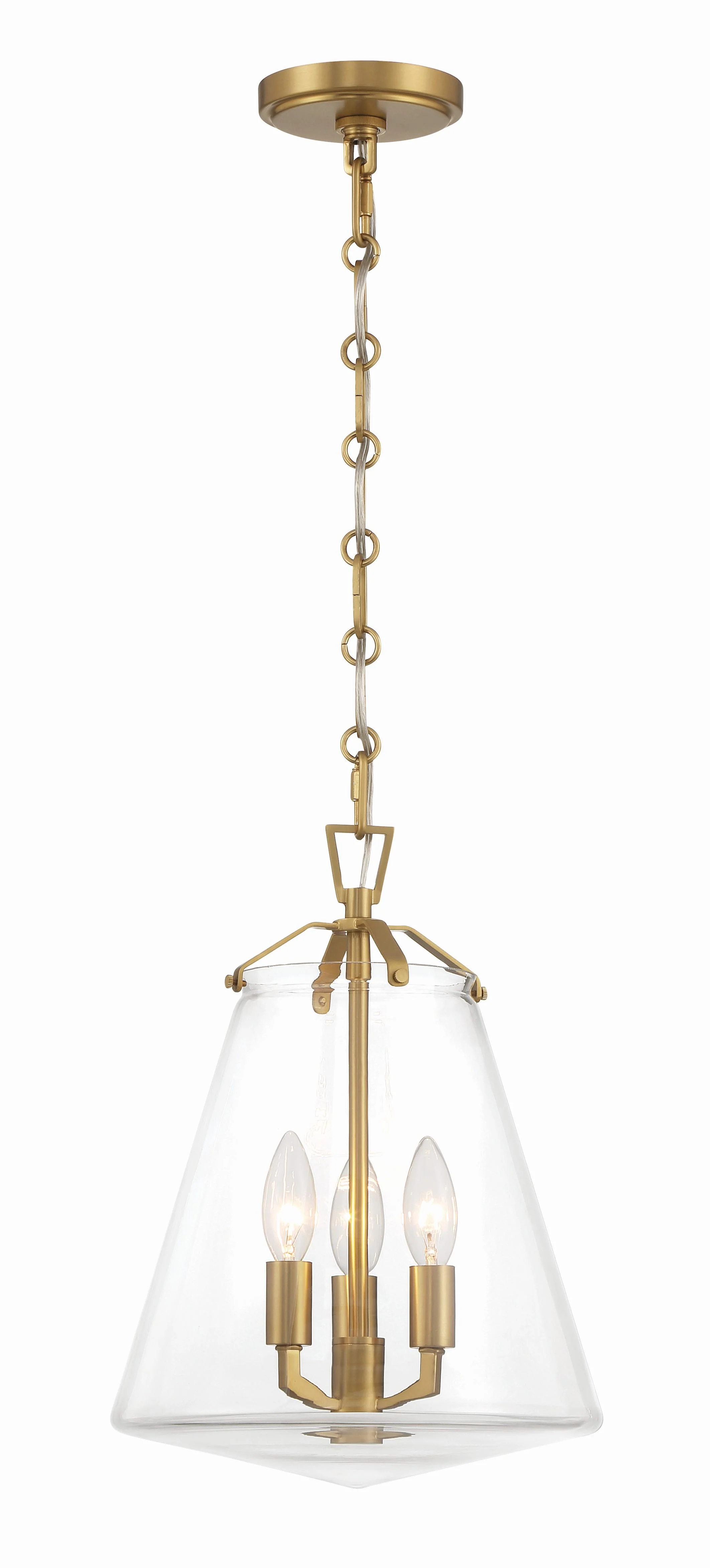 Crystorama Voss 11'' Luxe Gold Pendant