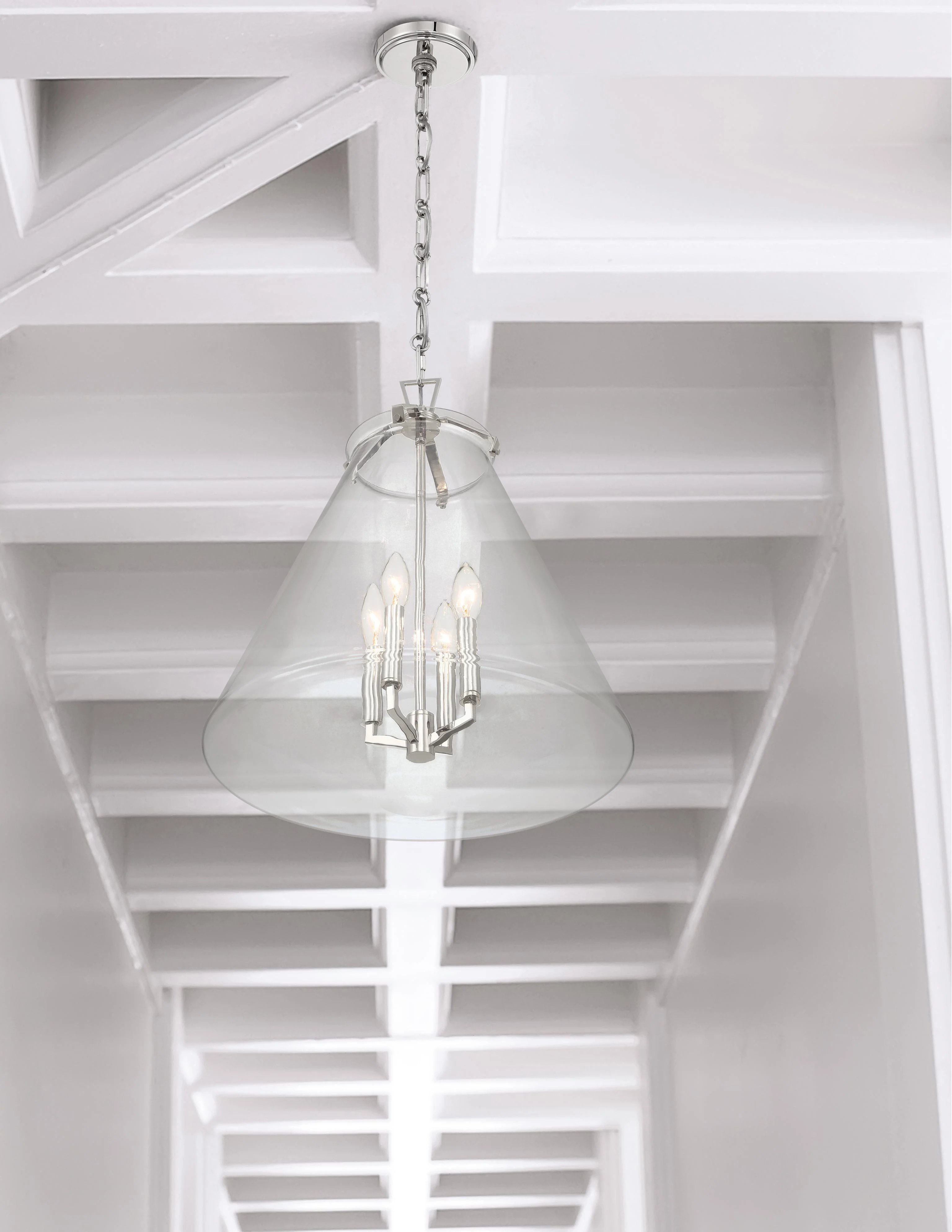 Crystorama Voss 18'' Polished Nickel Pendant - Image 6