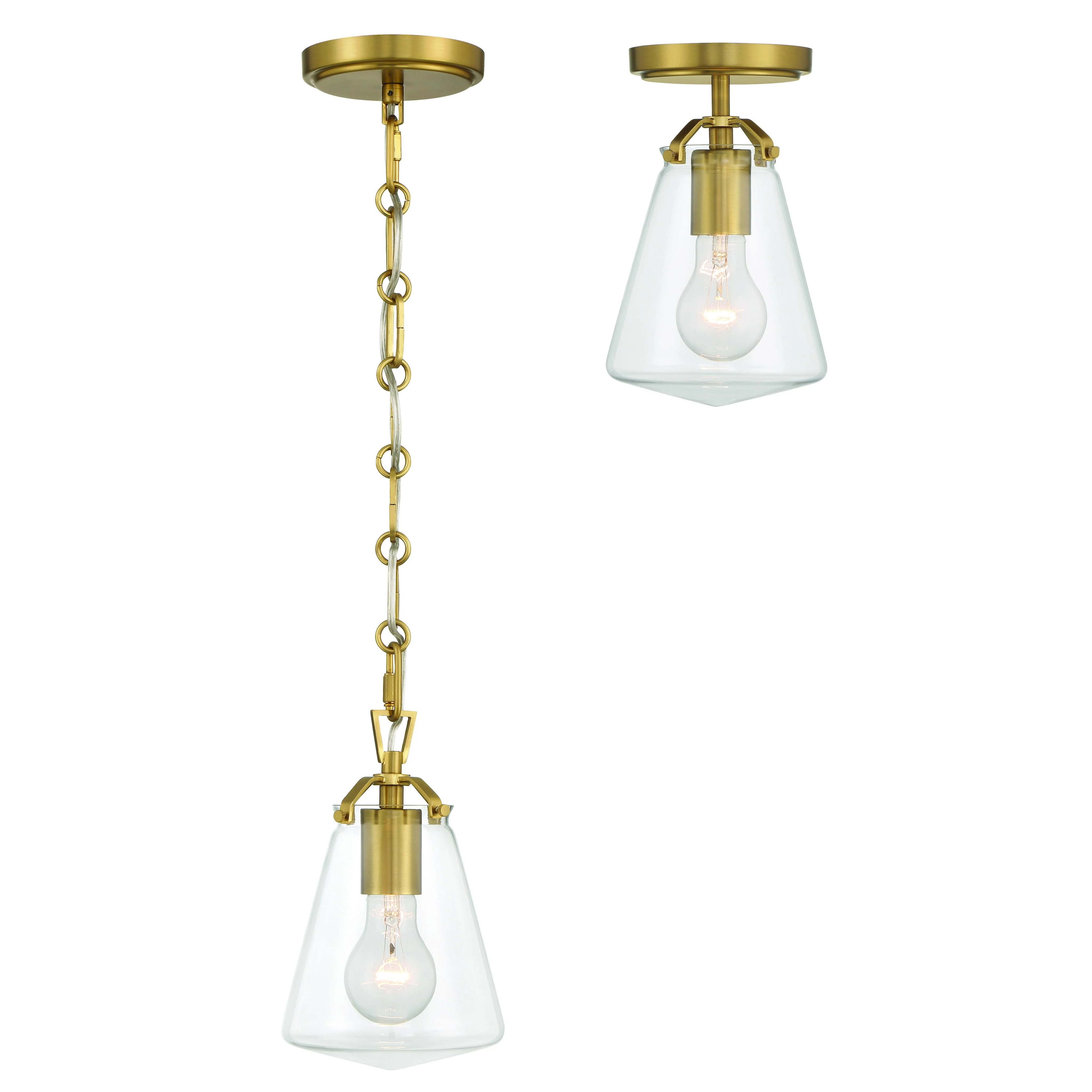 Crystorama Voss 5.75'' Luxe Gold Pendant - Image 6