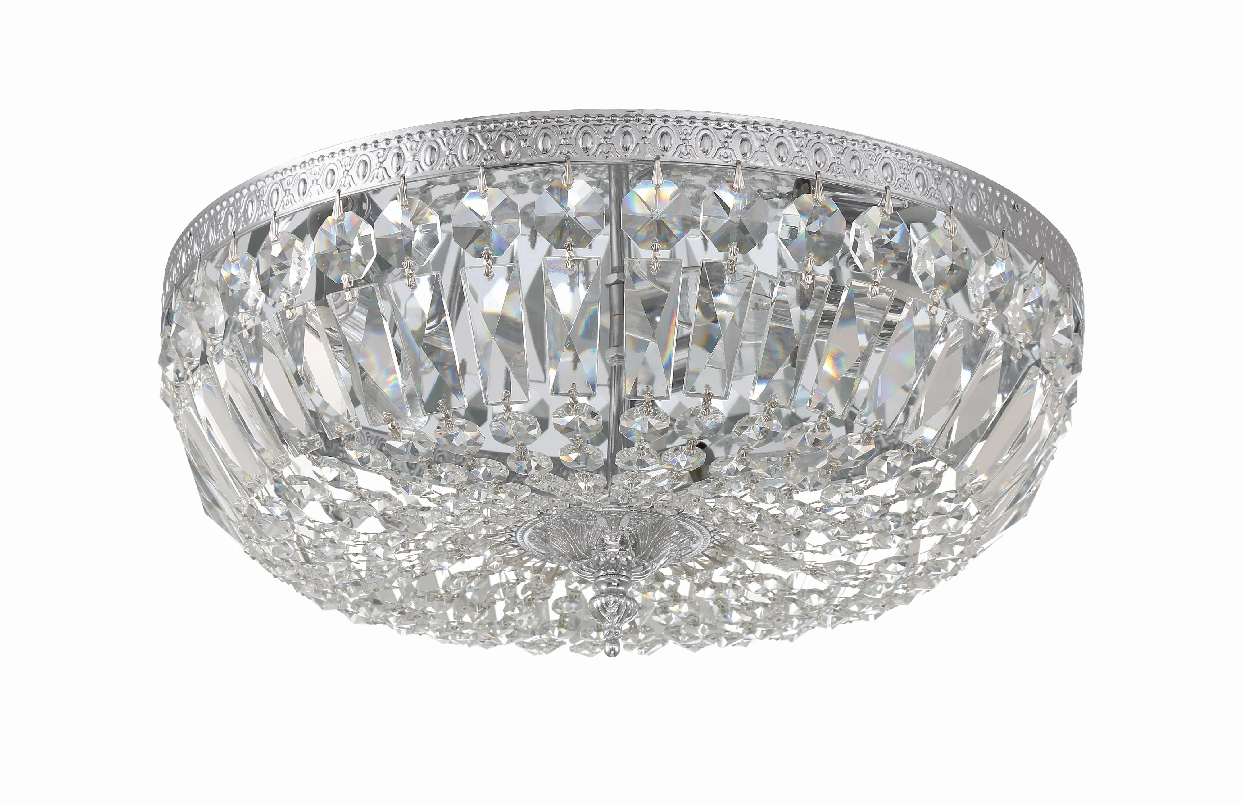 Crystorama Waltham 16'' Clear Hand Cut Polished Chrome Flush Mount - Image 3
