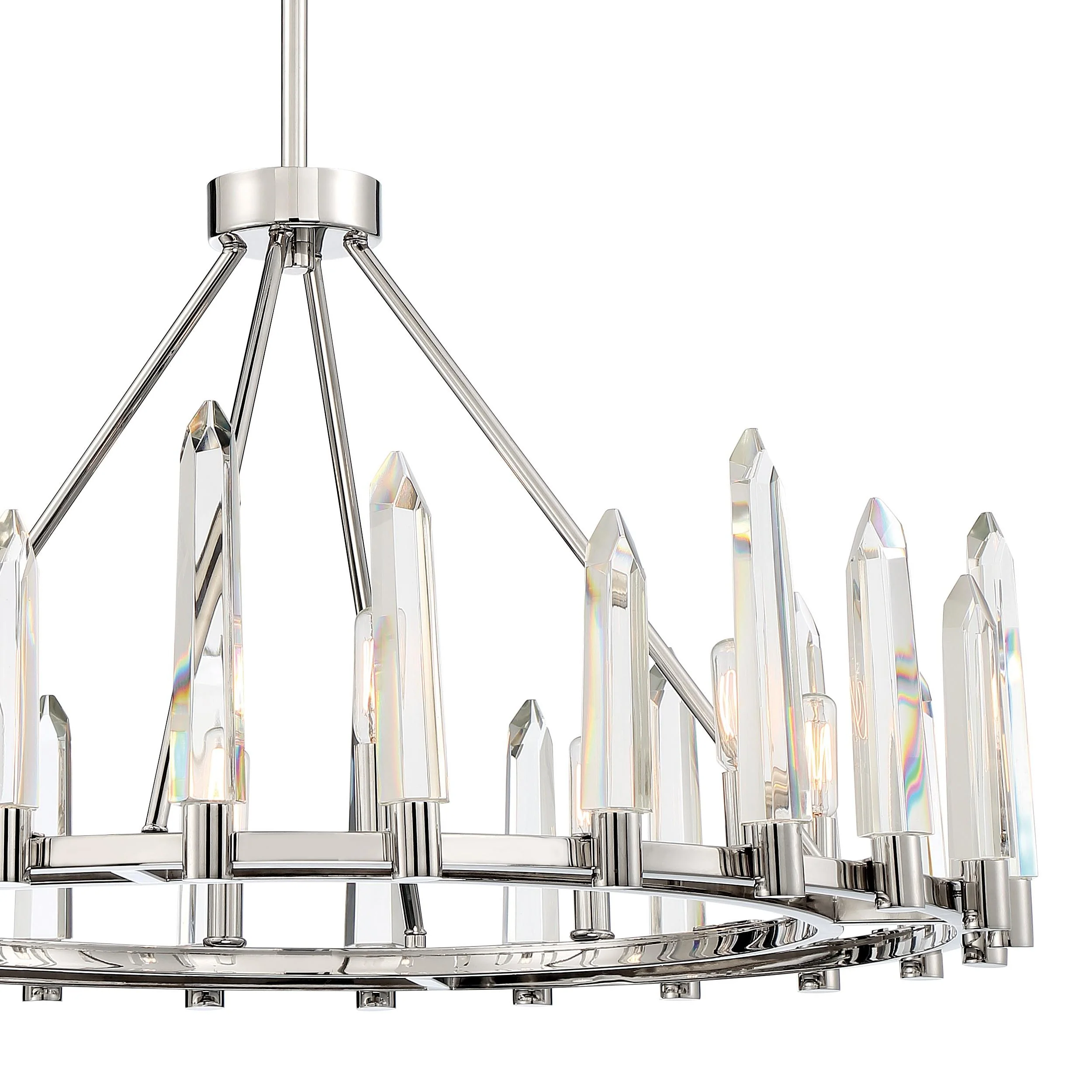Crystorama Watson 32'' Polished Nickel Chandelier - Image 2