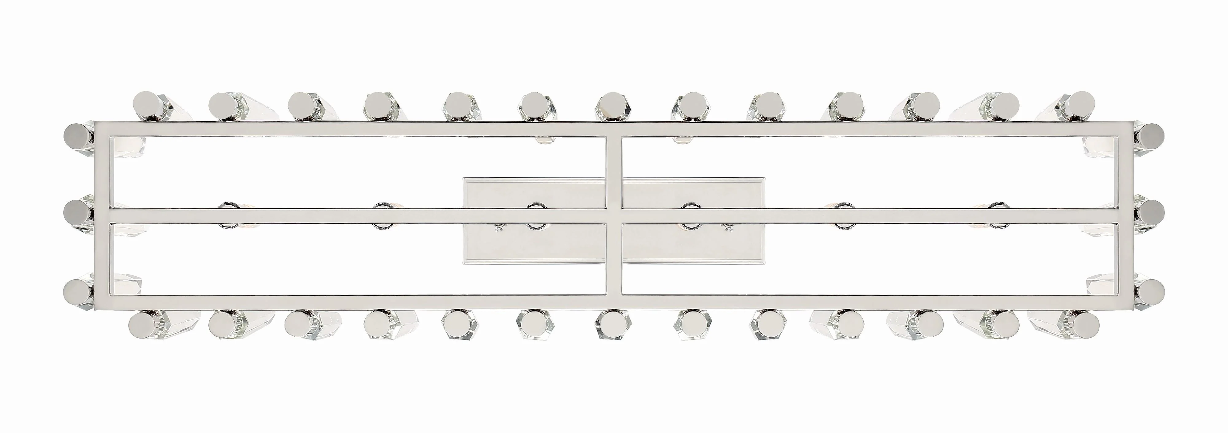 Crystorama Watson 42'' Polished Nickel Linear Chandelier - Image 2