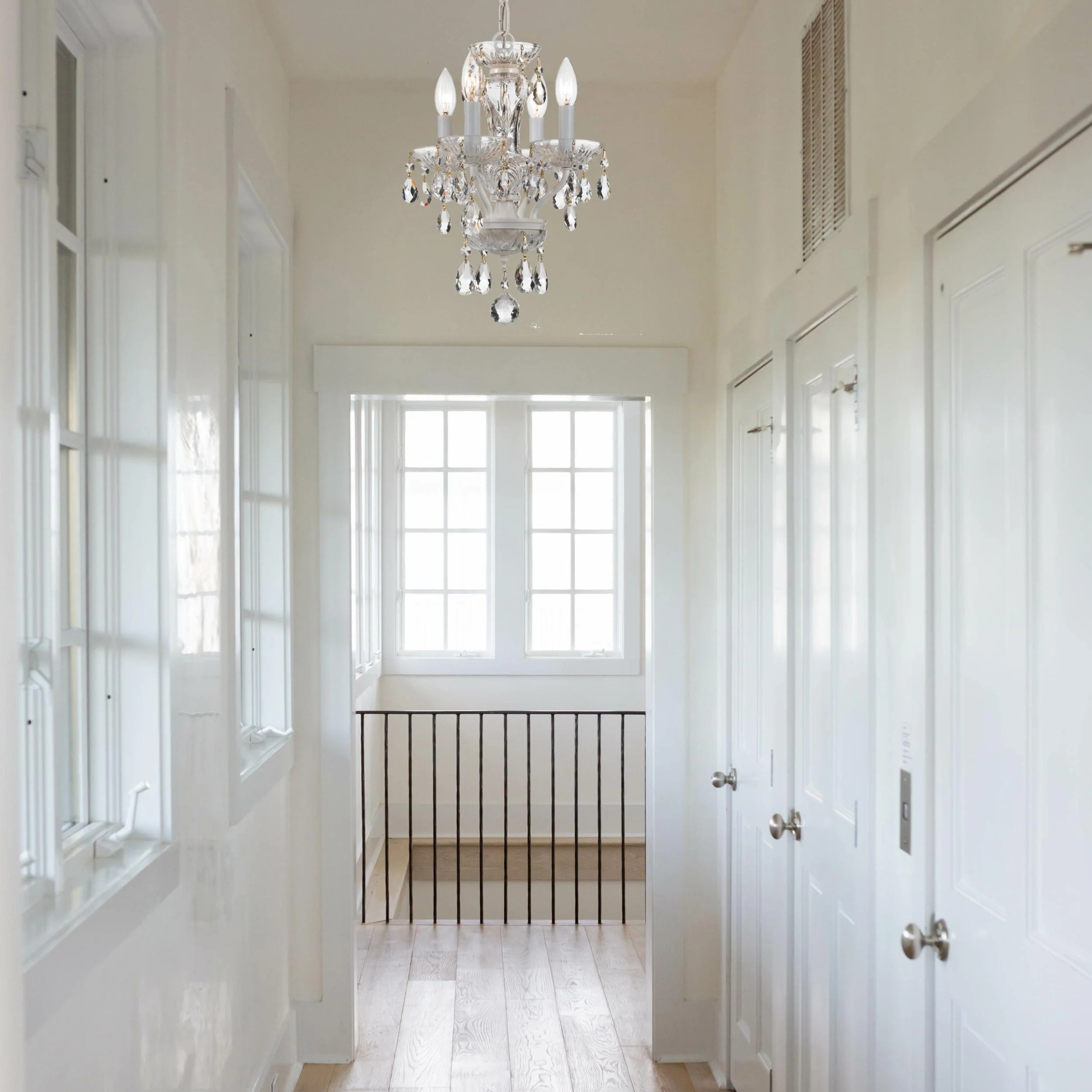 Crystorama Welton 11'' Hand Cut Crystal Wet White Chandelier - Image 3