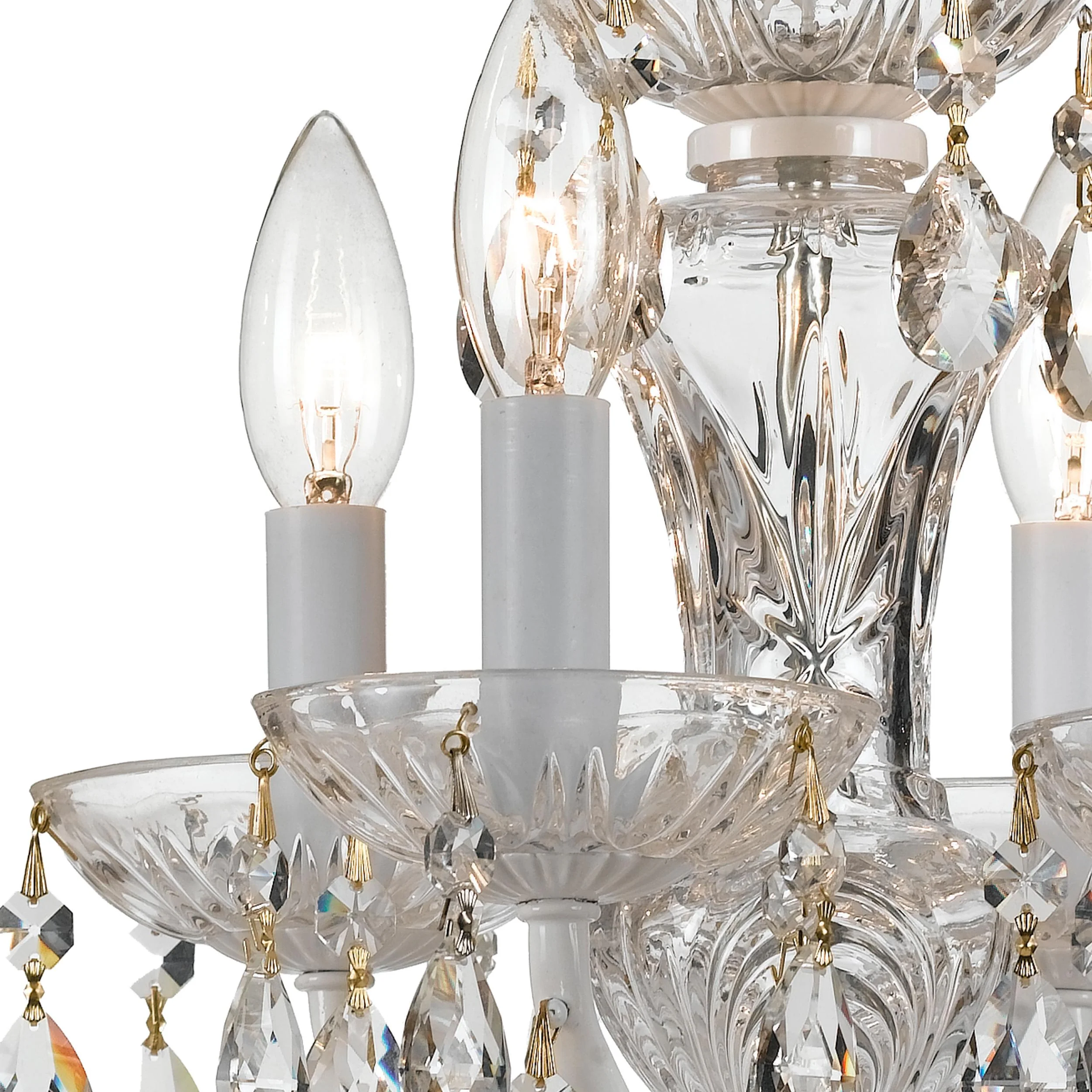 Crystorama Welton 11'' Italian Crystal Wet White Chandelier - Image 4