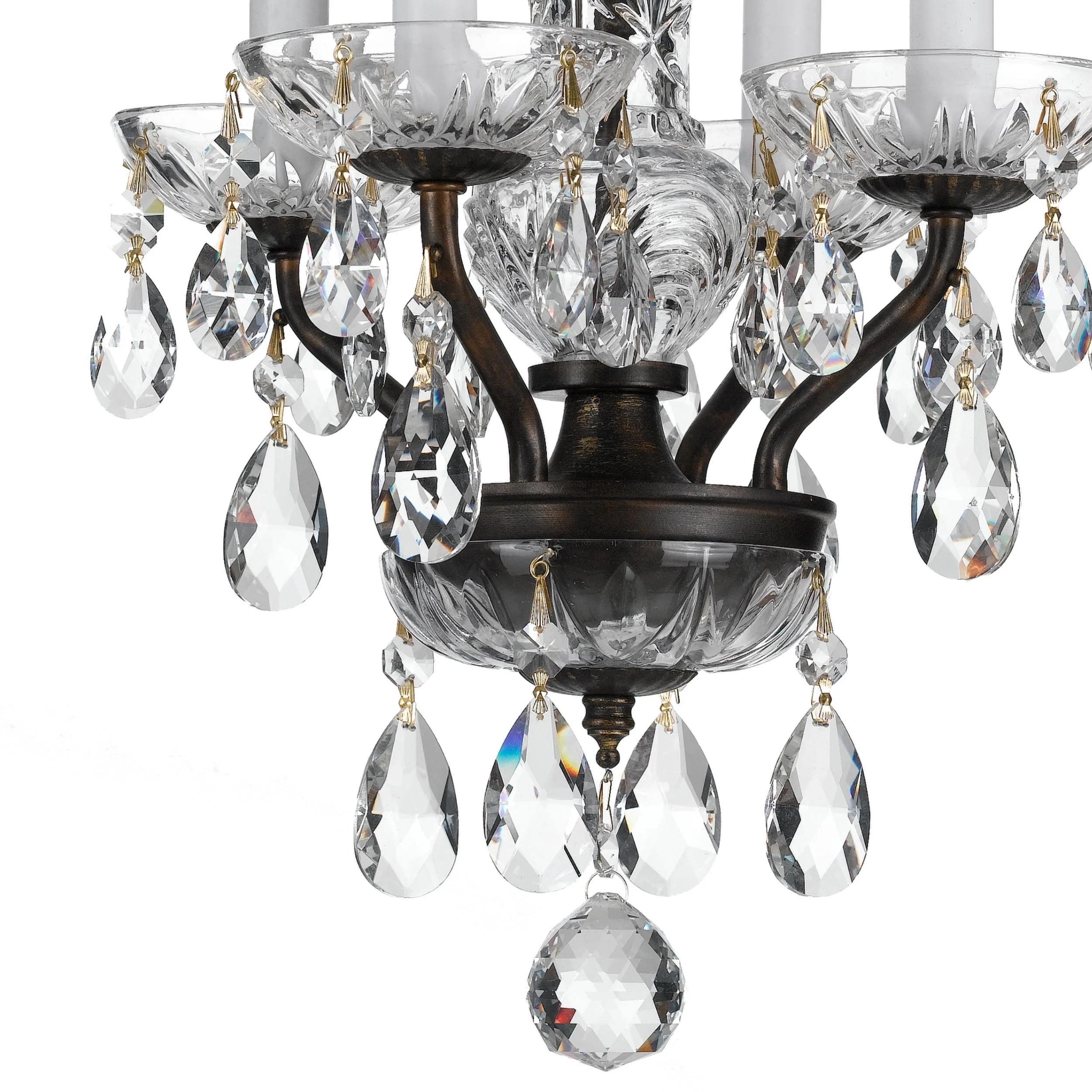 Crystorama Welton 11'' Swarovski Strass Crystal English Bronze Chandelier - Image 2