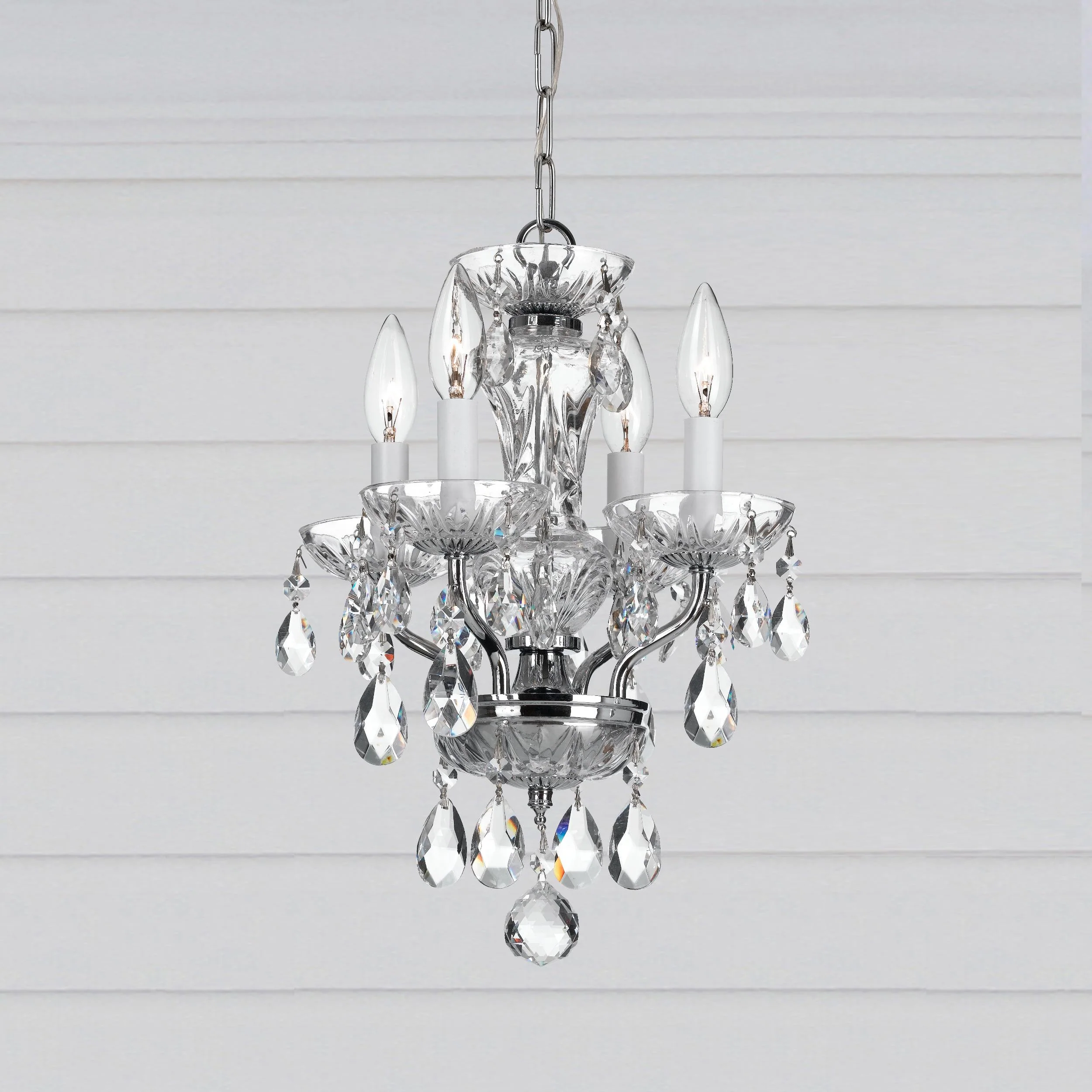 Crystorama Welton 11'' Swarovski Strass Crystal Polished Chrome Chandelier - Image 5