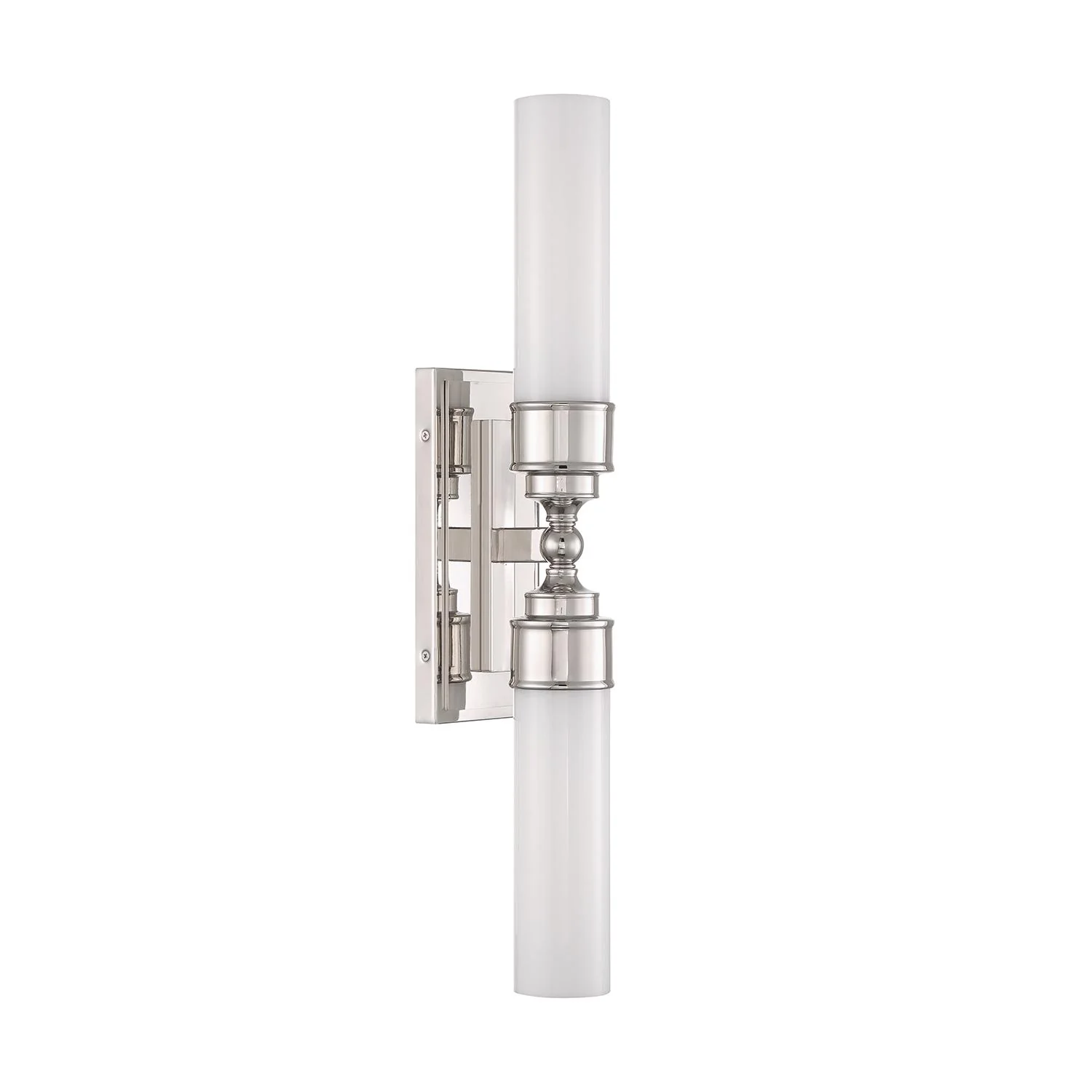 Crystorama Wilcox 2 Light Led Polished Nickel Sconce - Image 4
