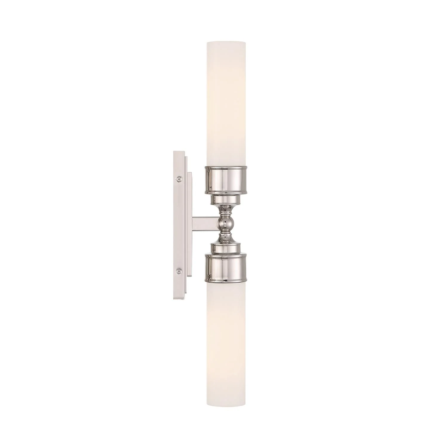 Crystorama Wilcox 2 Light Led Polished Nickel Sconce - Image 7