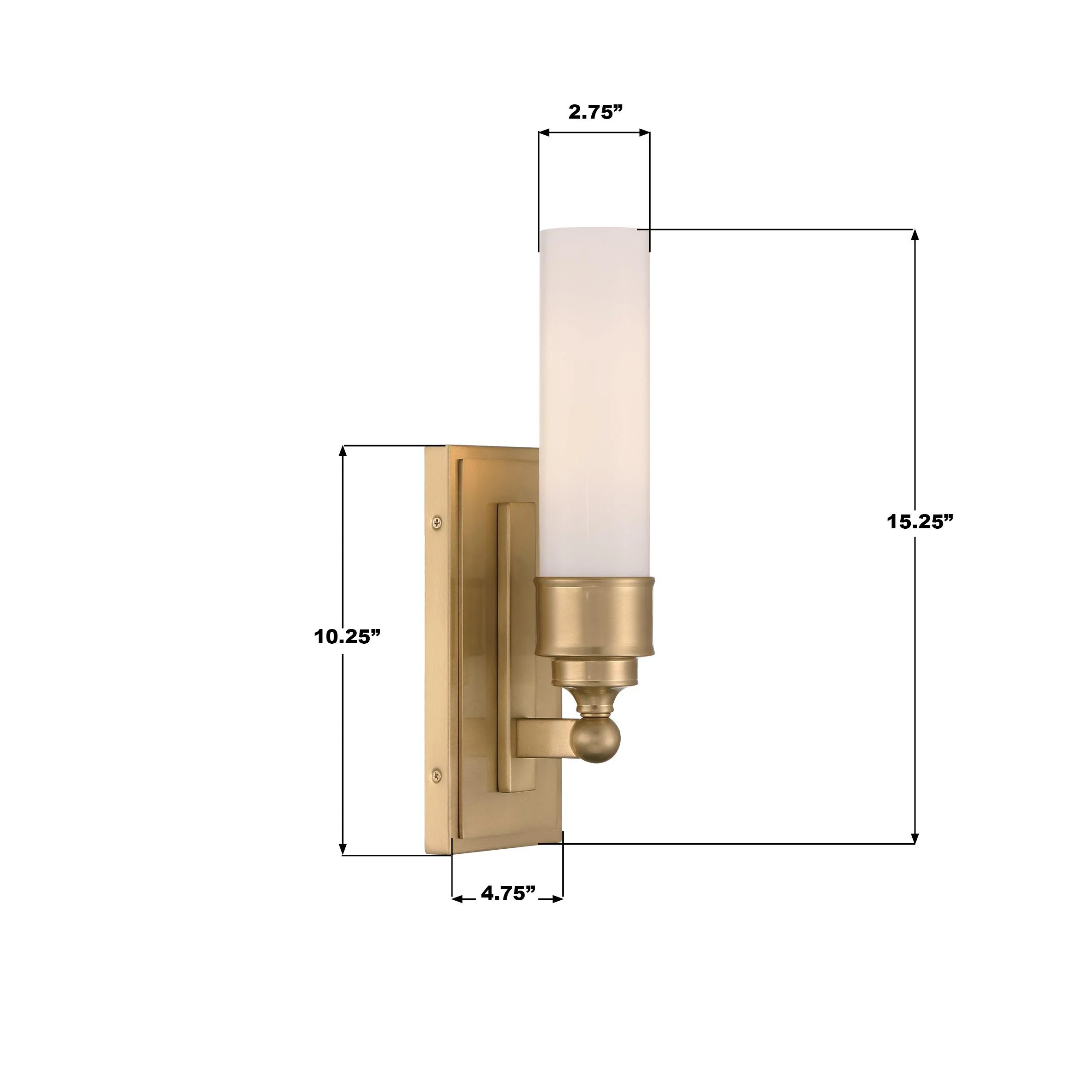 Crystorama Wilcox 4.75'' Led Aged Brass Sconce - Image 2