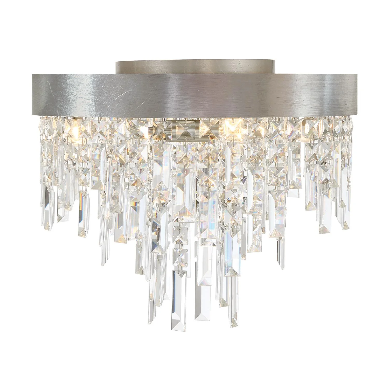 Crystorama Winfield 16'' Antique Silver Flush Mount - Image 3