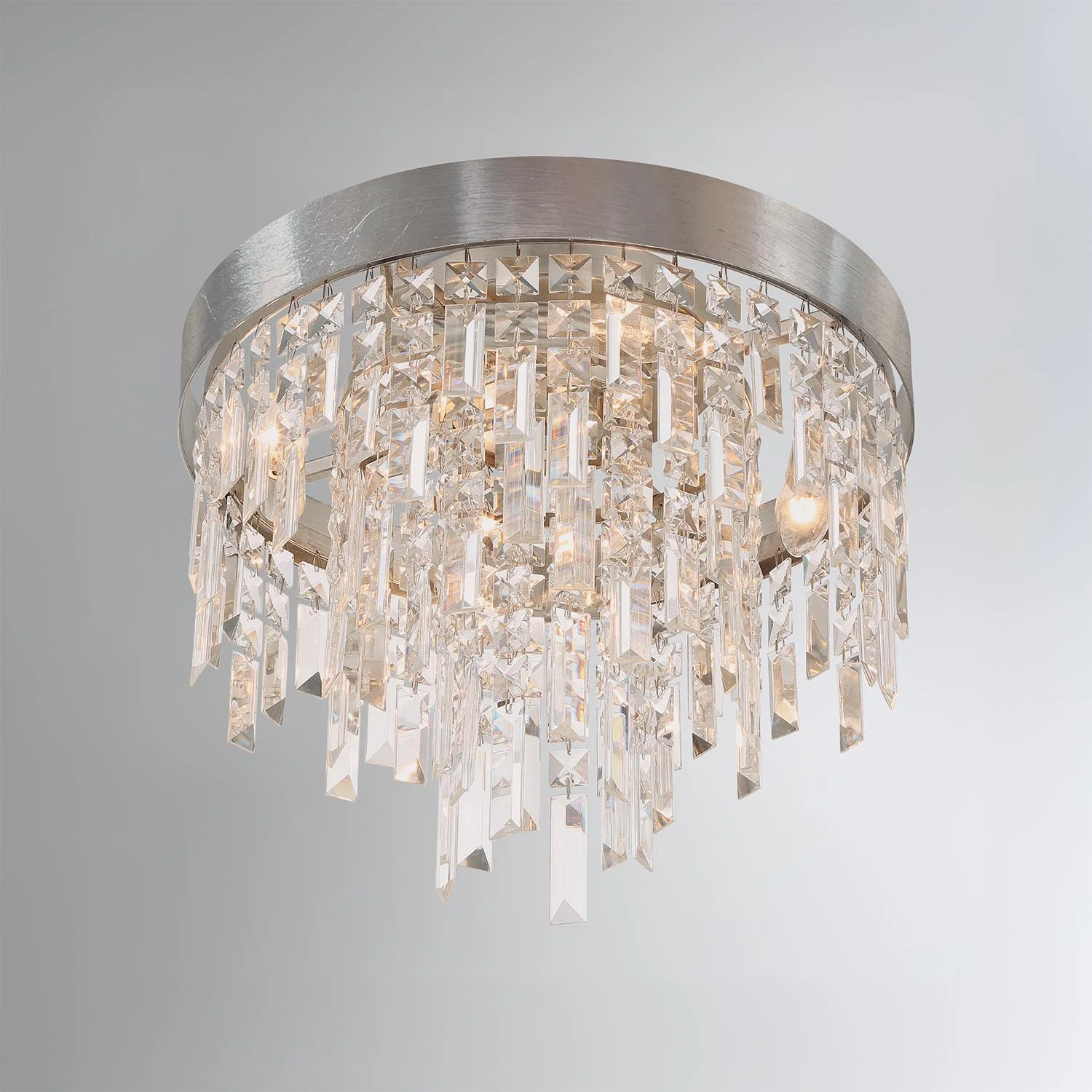 Crystorama Winfield 16'' Antique Silver Flush Mount - Image 7