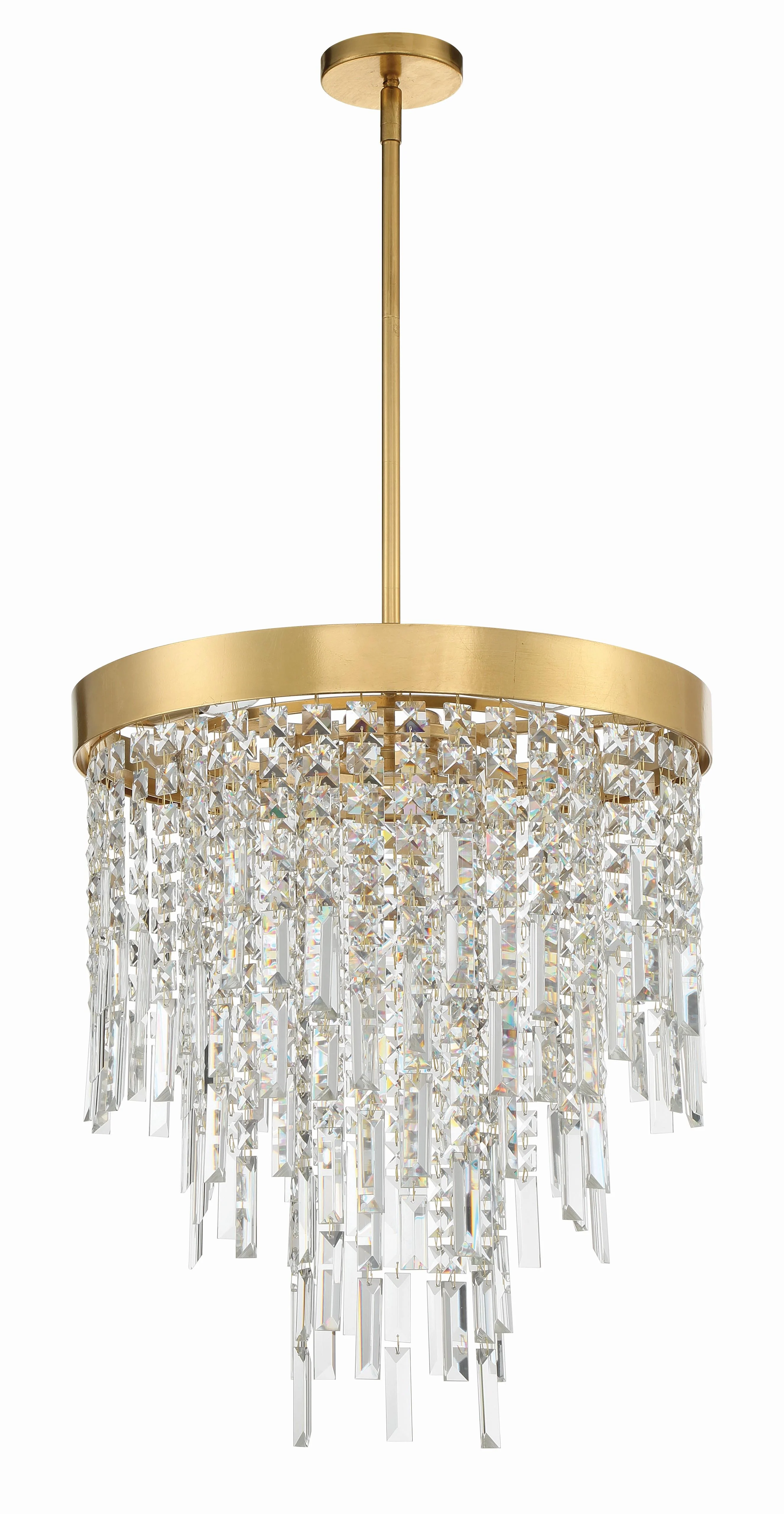 Crystorama Winfield 20'' Antique Gold Chandelier - Image 4