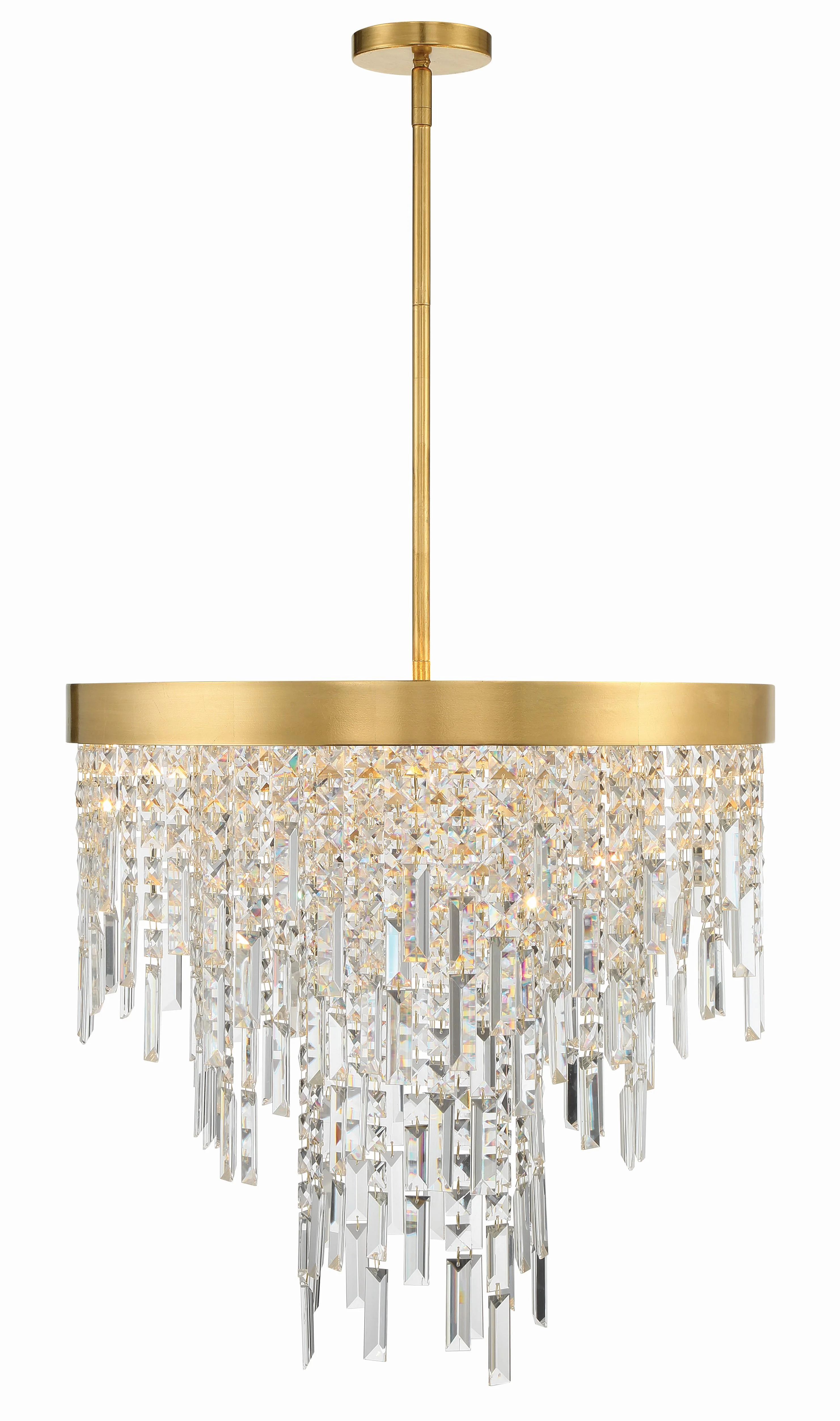 Crystorama Winfield 24'' Antique Gold Chandelier