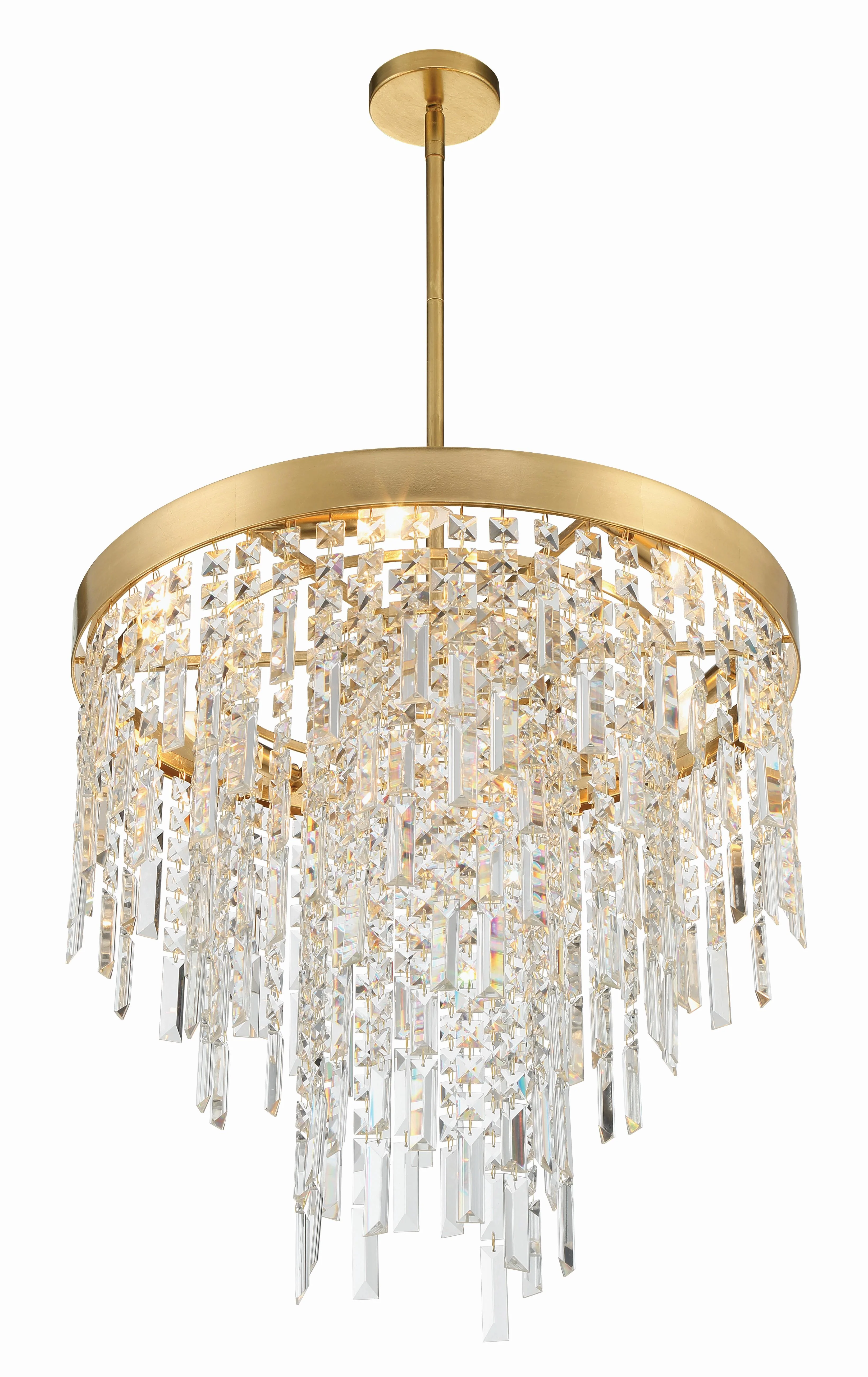 Crystorama Winfield 24'' Antique Gold Chandelier - Image 6