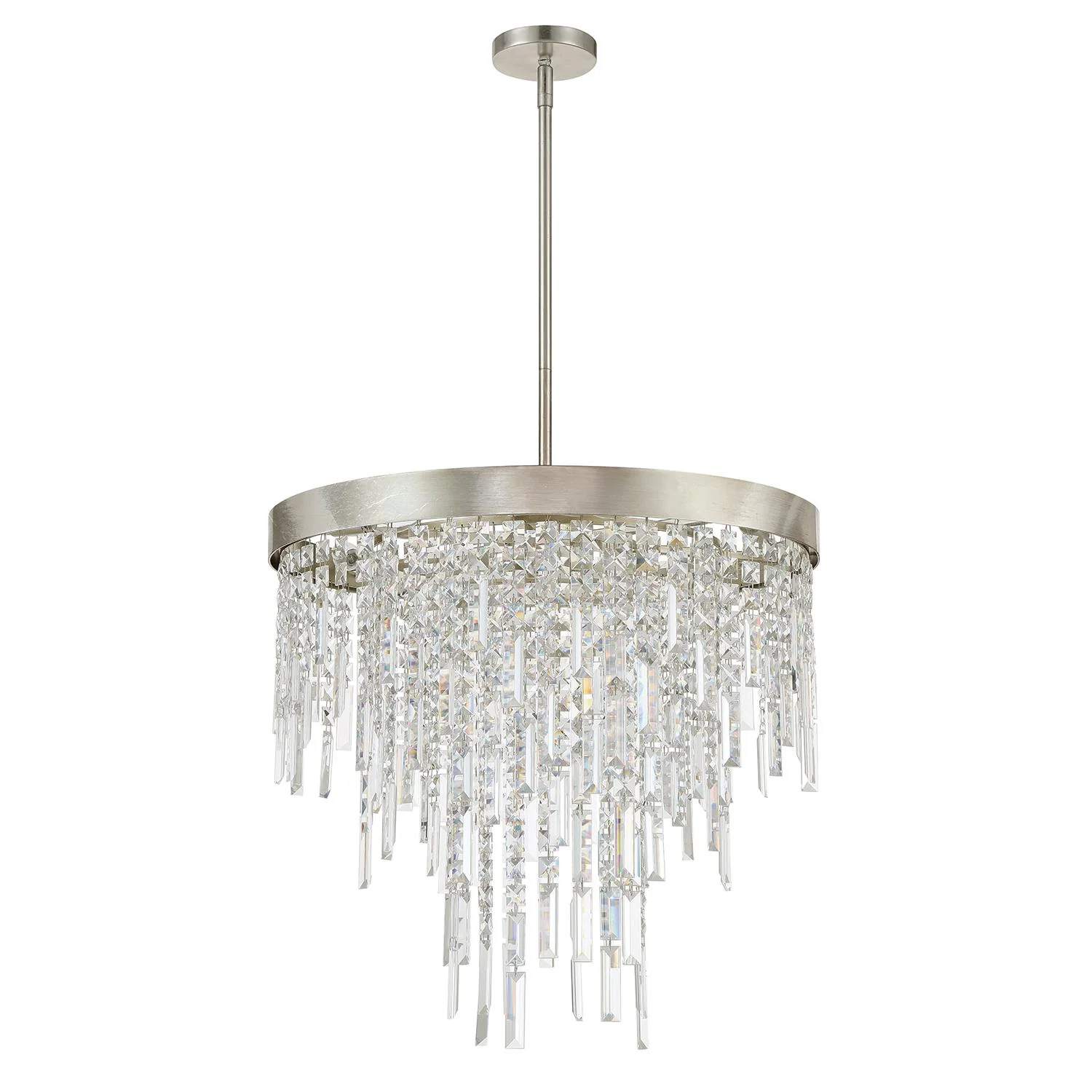 Crystorama Winfield 24'' Antique Silver Chandelier - Image 3