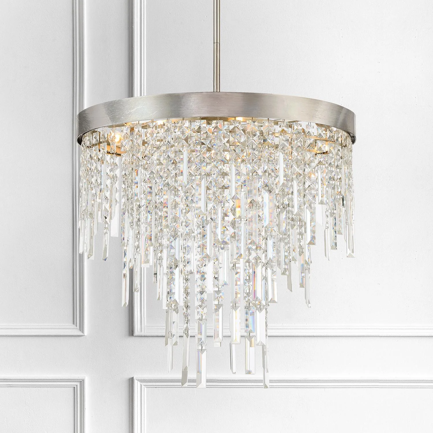Crystorama Winfield 24'' Antique Silver Chandelier - Image 5
