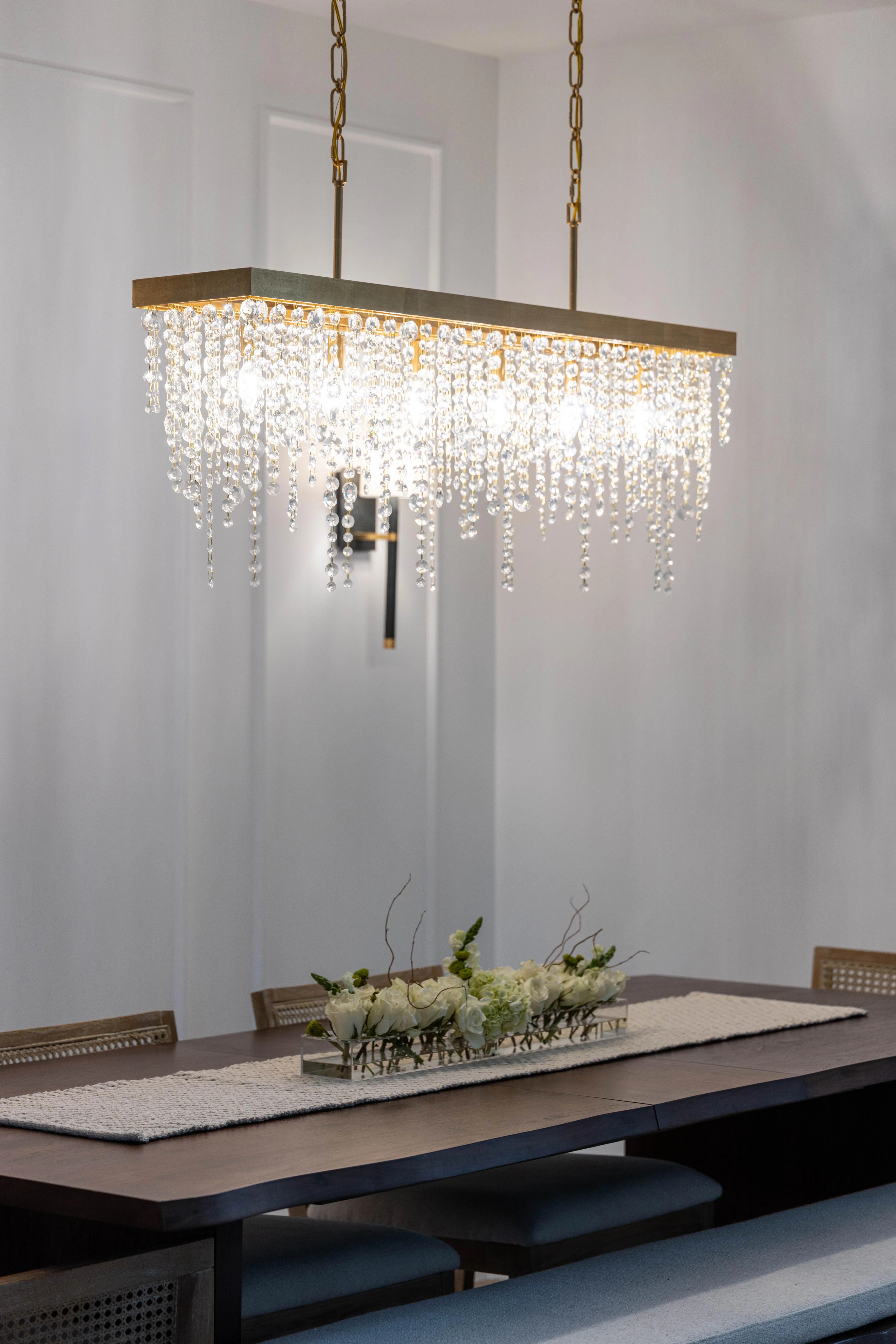 Crystorama Winham 49'' Antique Gold Linear Chandelier - Image 10