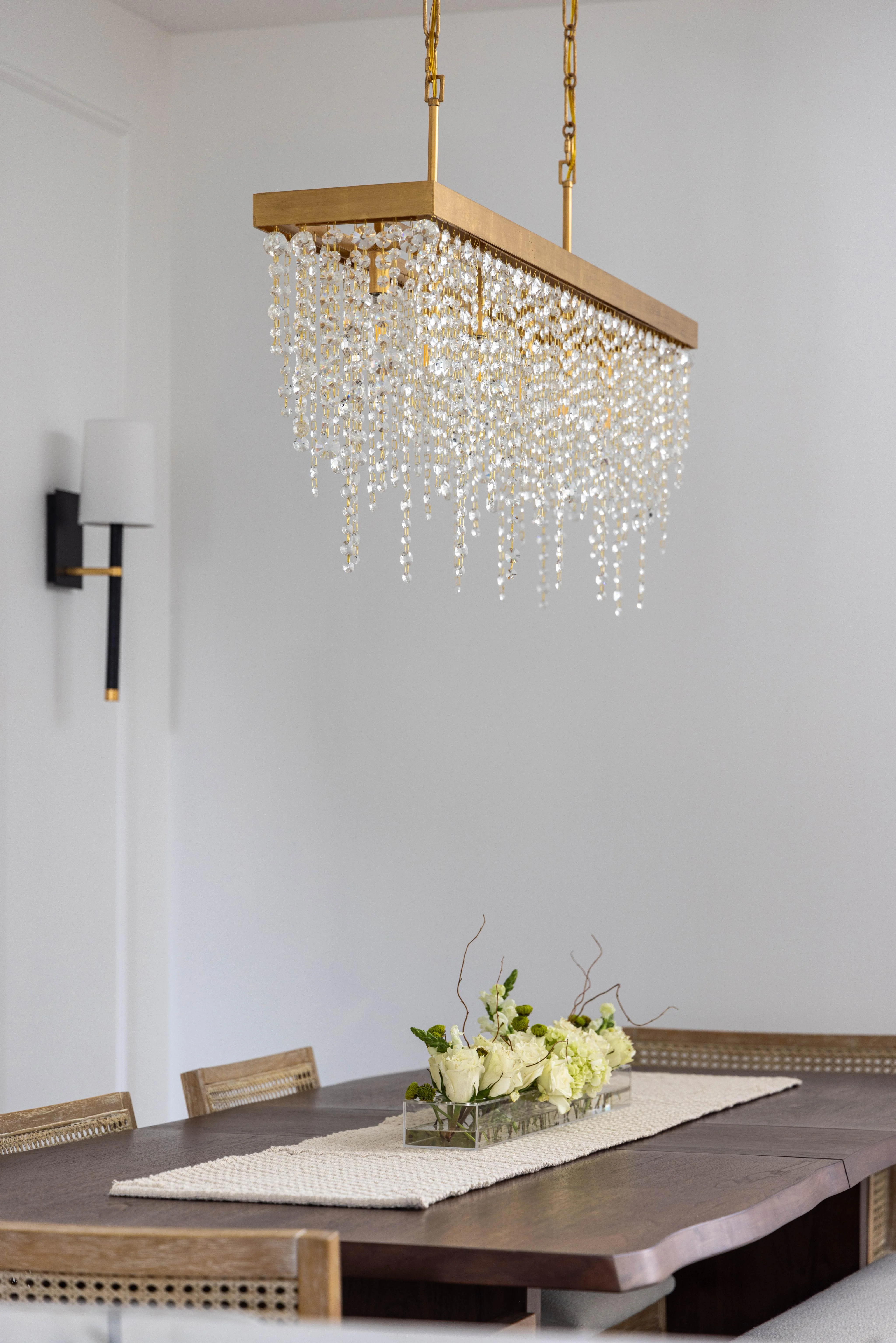 Crystorama Winham 49'' Antique Gold Linear Chandelier - Image 9